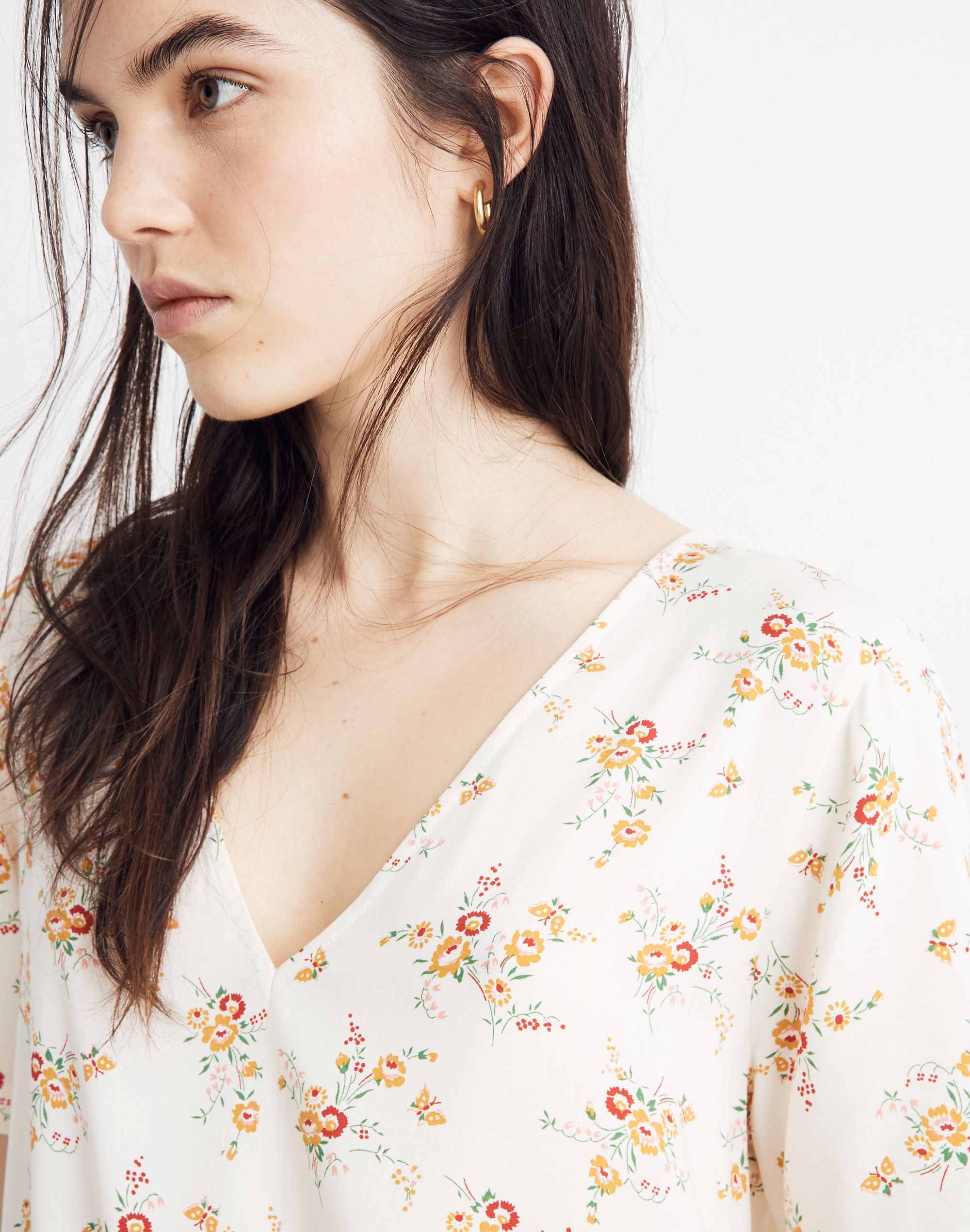 Novel Tie-Front Top in Windowbox Floral