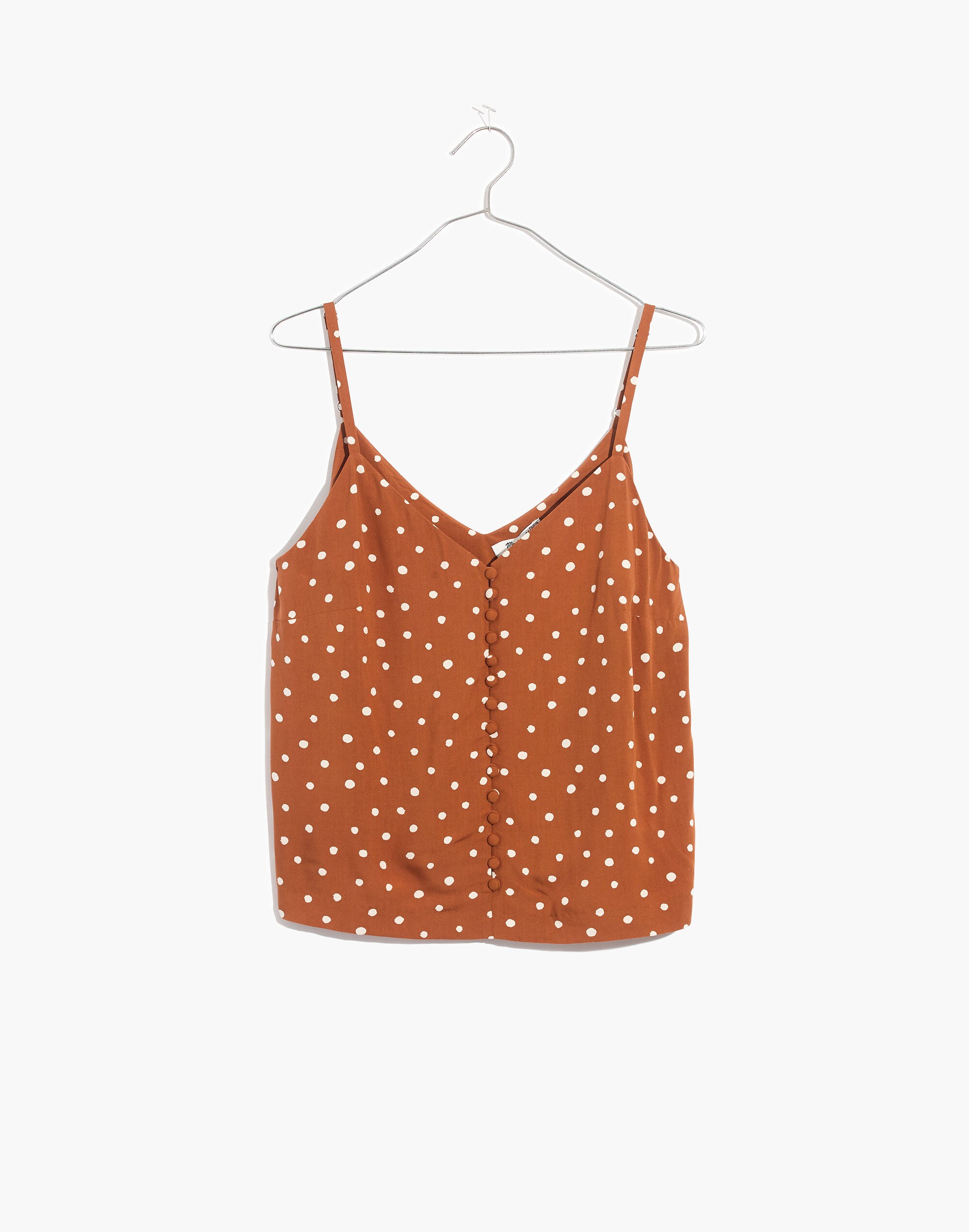 Button-Down Cami Top in Inkspot Dots