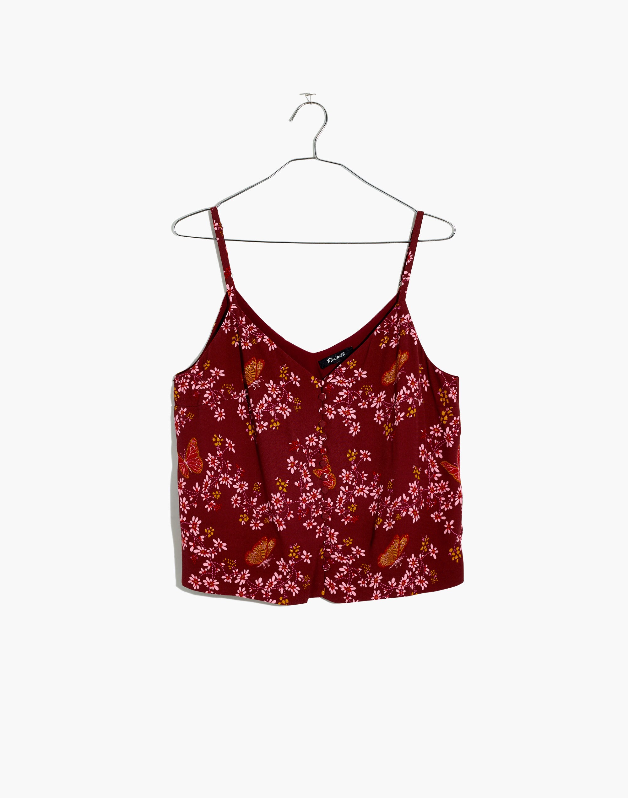Button-Down Cami Top in Butterfly Sanctuary