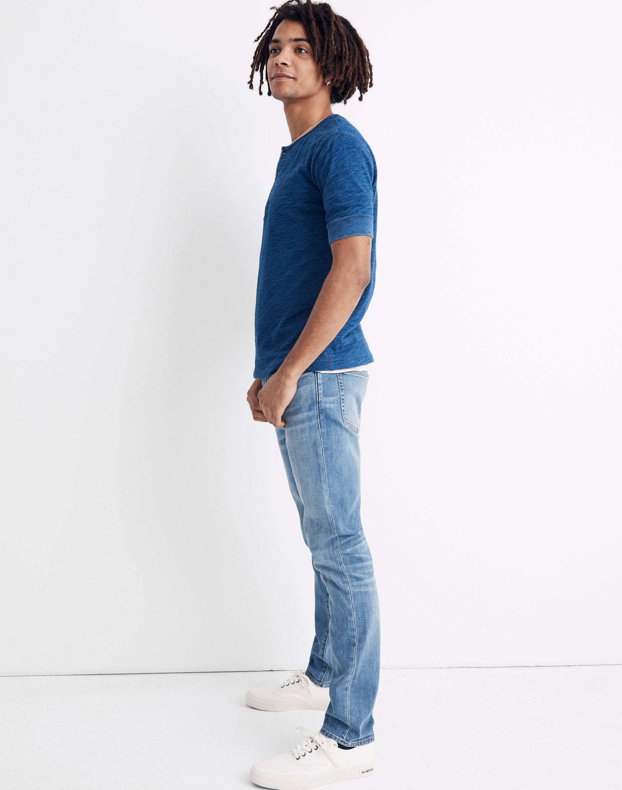 Indigo Henley Tee