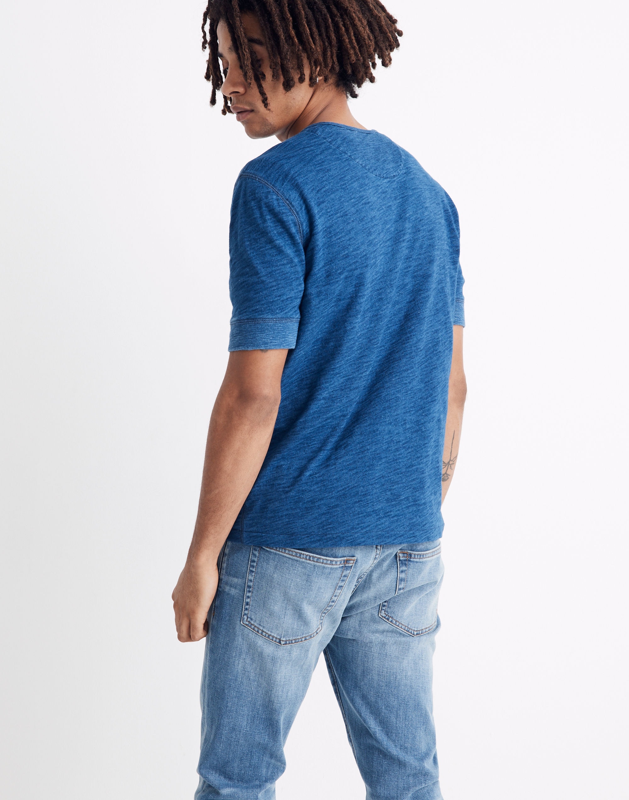 Indigo Henley Tee