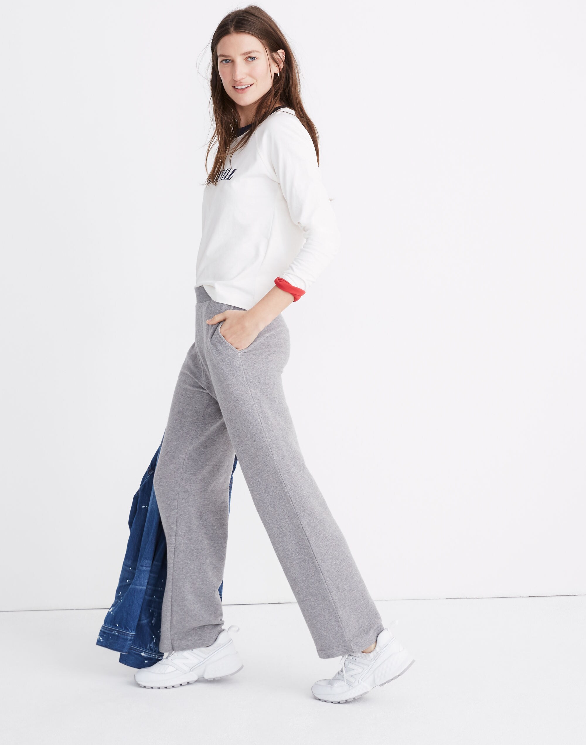 Wide-Leg Sweatpants
