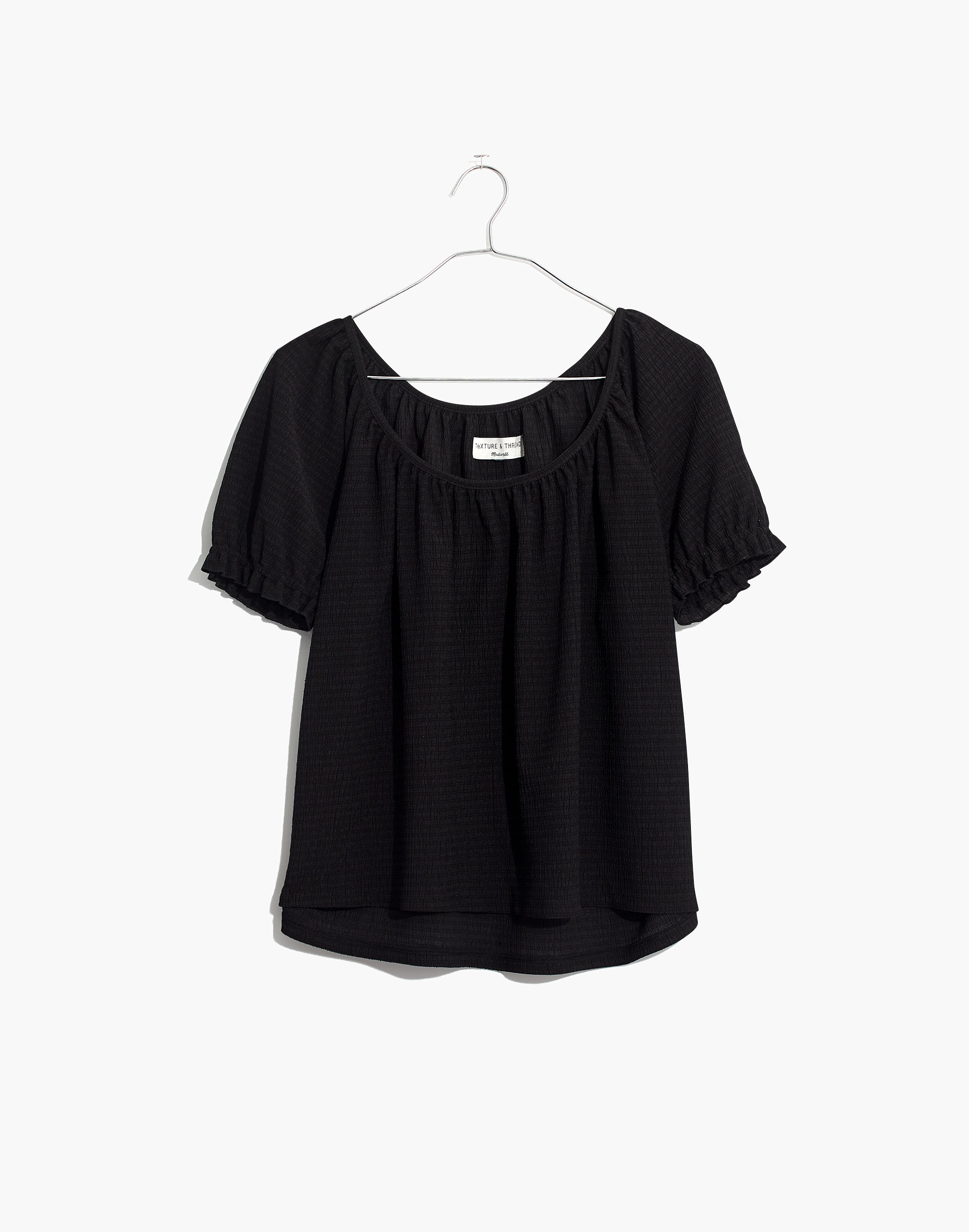 texture &amp; thread peasant top