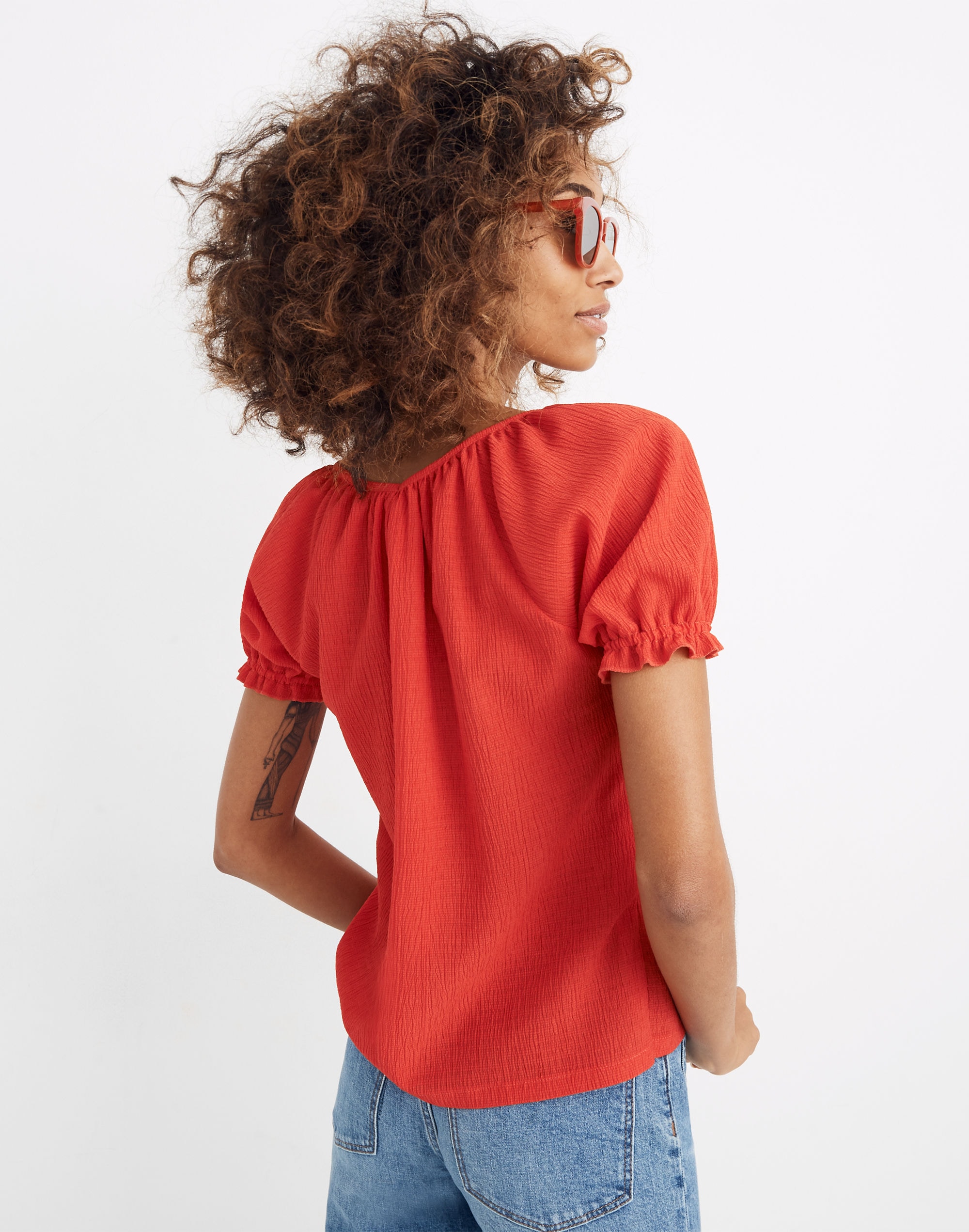Texture &amp; Thread Peasant Top