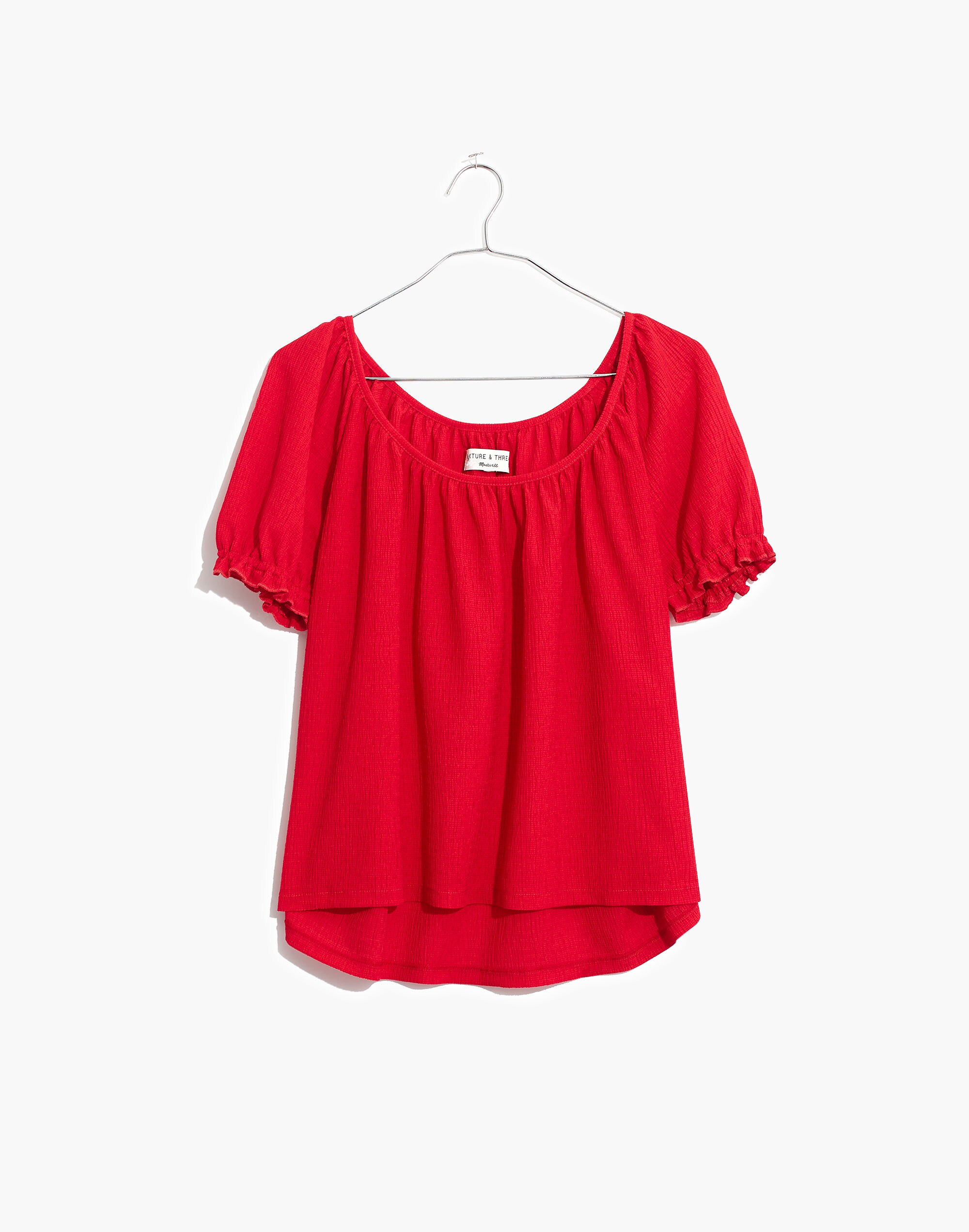 Texture &amp; Thread Peasant Top