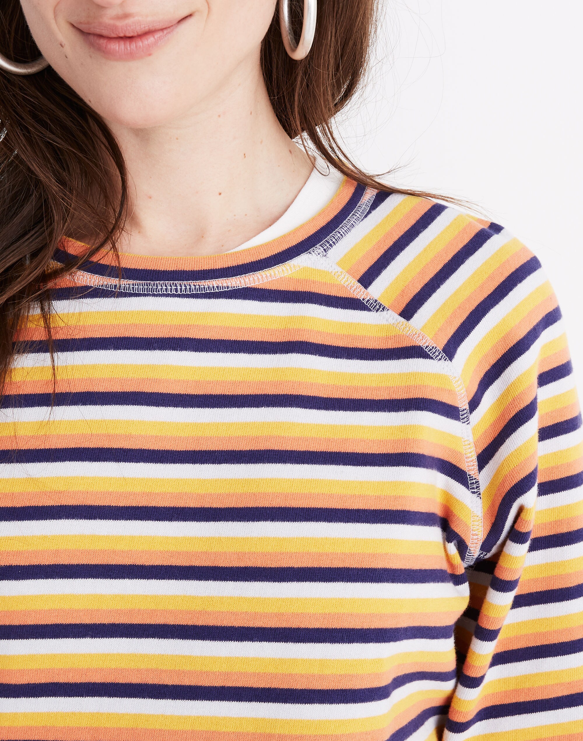 Shrunken Sweatshirt in Broadway Stripe