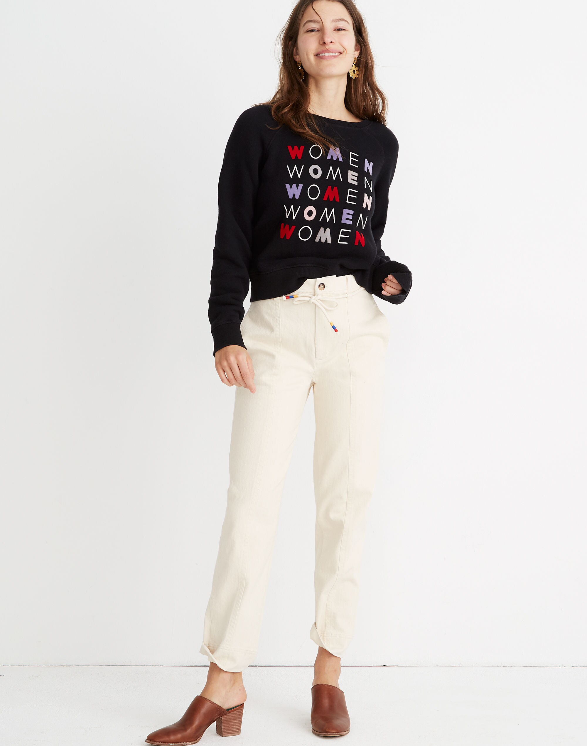 Madewell x Girls Inc. Women Graphic Shrunken Sweatshirt