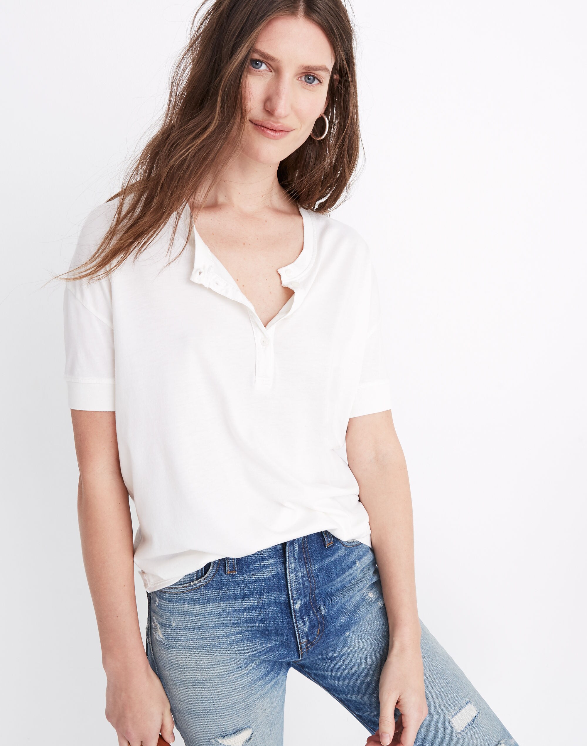 rivet &amp; thread henley tee