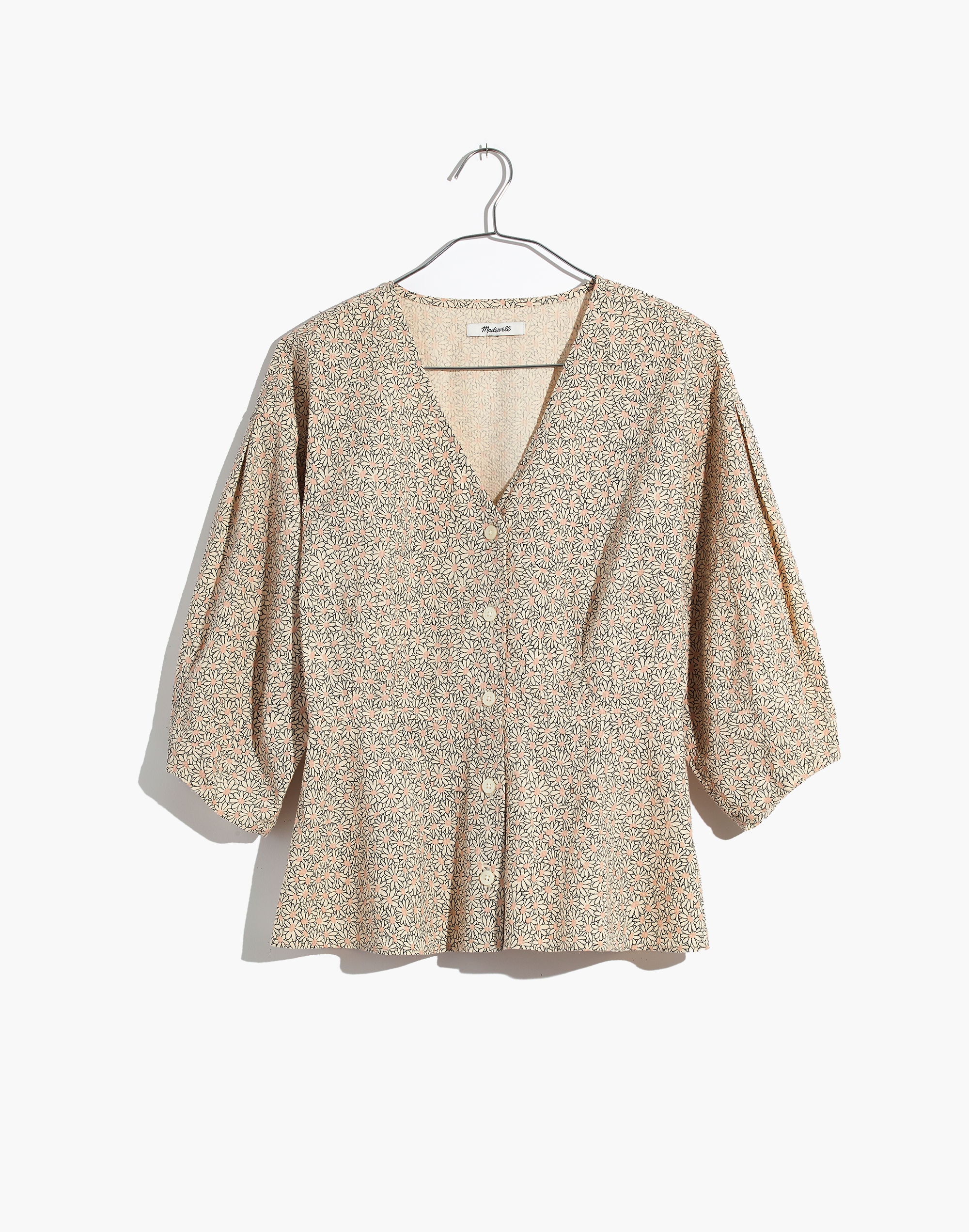 Florentine Peplum Top in Daisy Patch | Madewell