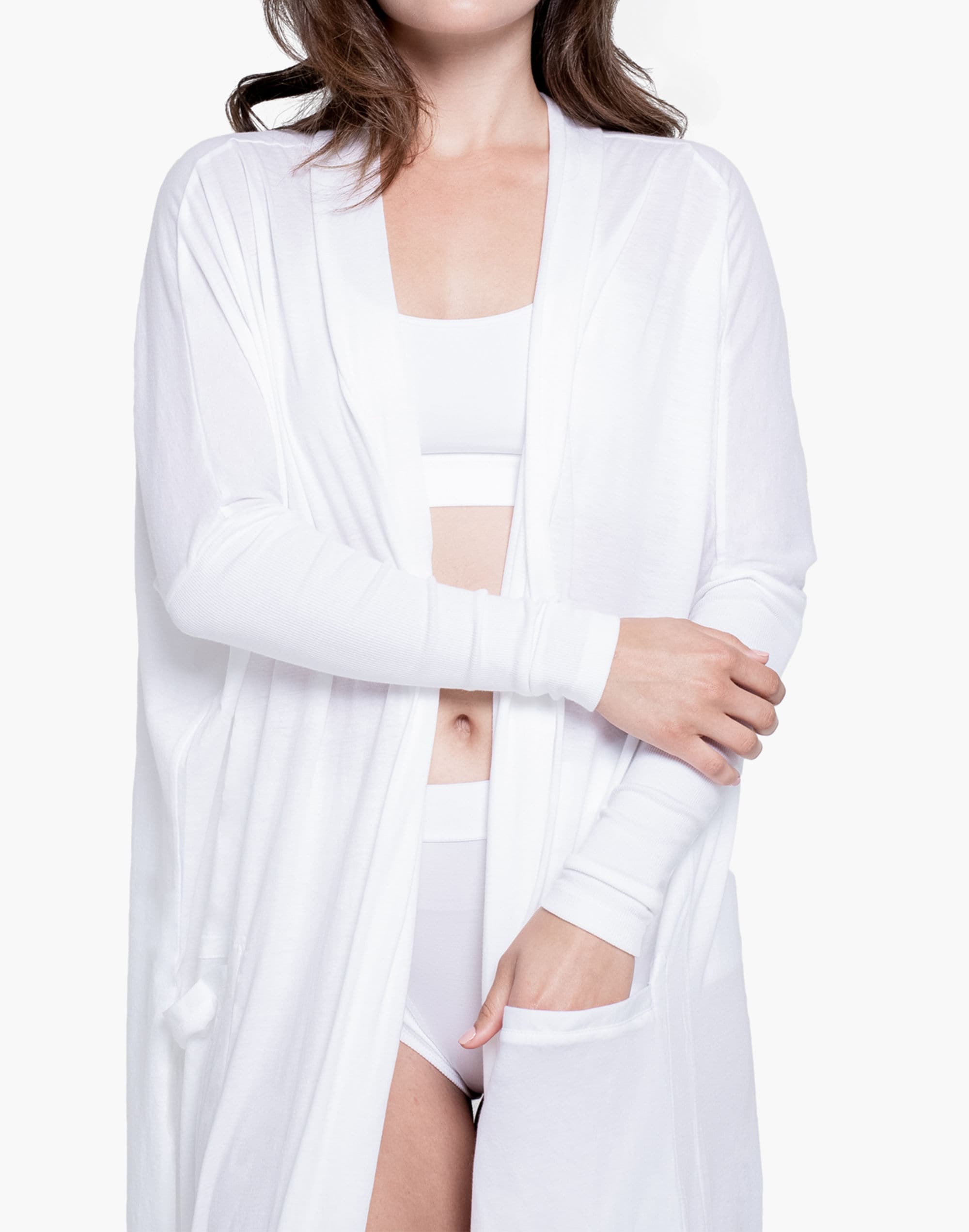 Lunya&reg; Pima Long Cardigan Robe