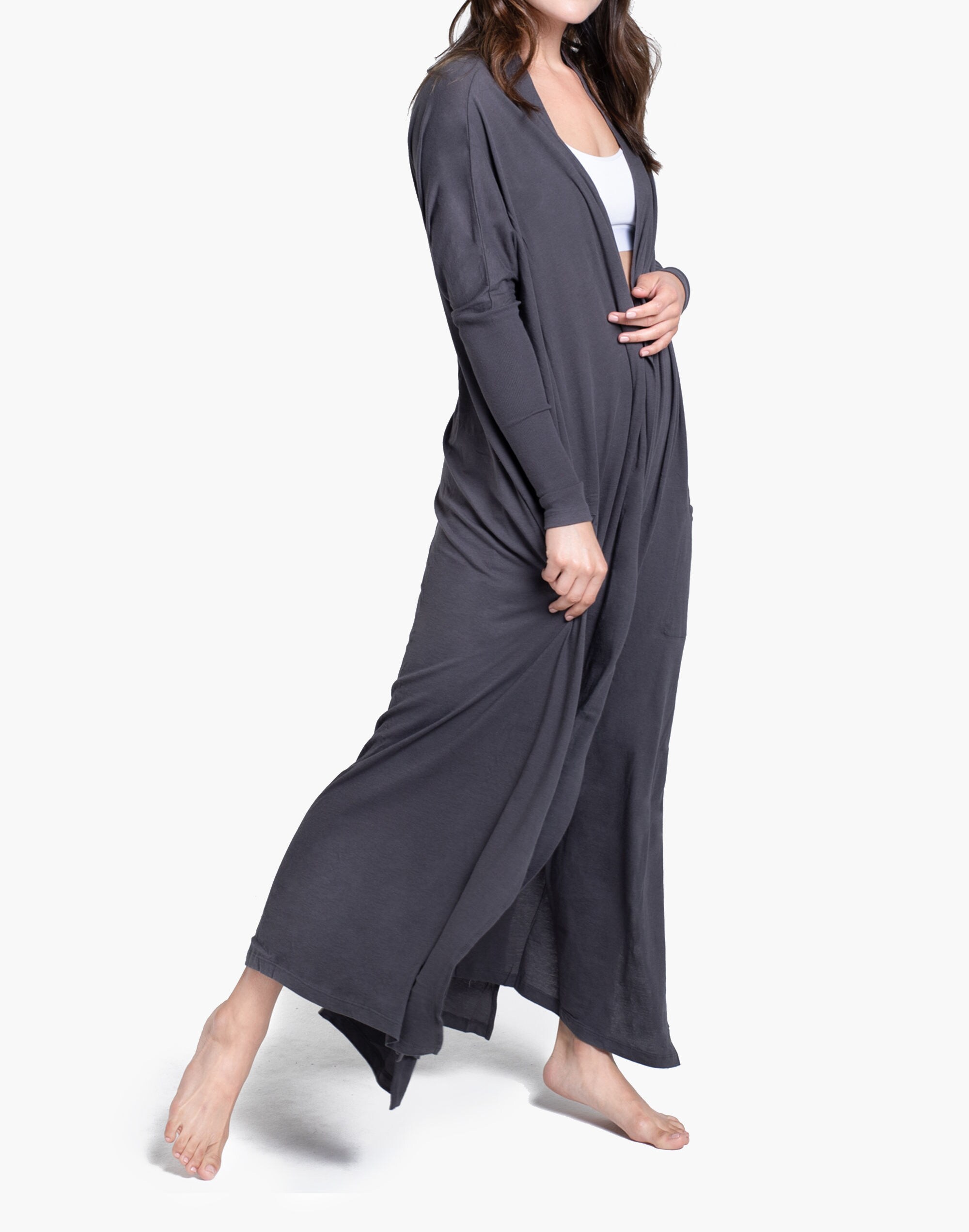 Lunya&reg; Pima Long Cardigan Robe