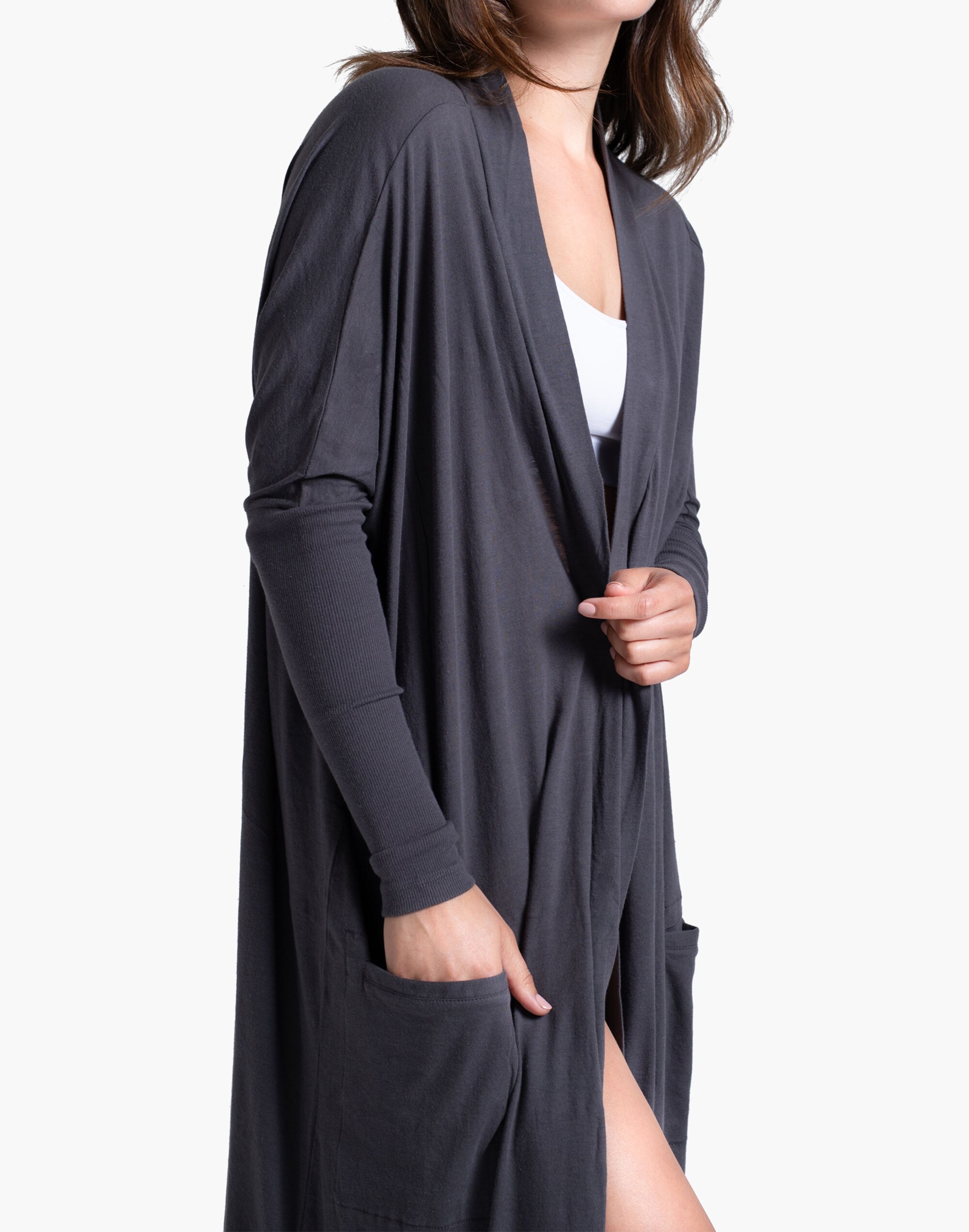 Lunya&reg; Pima Long Cardigan Robe