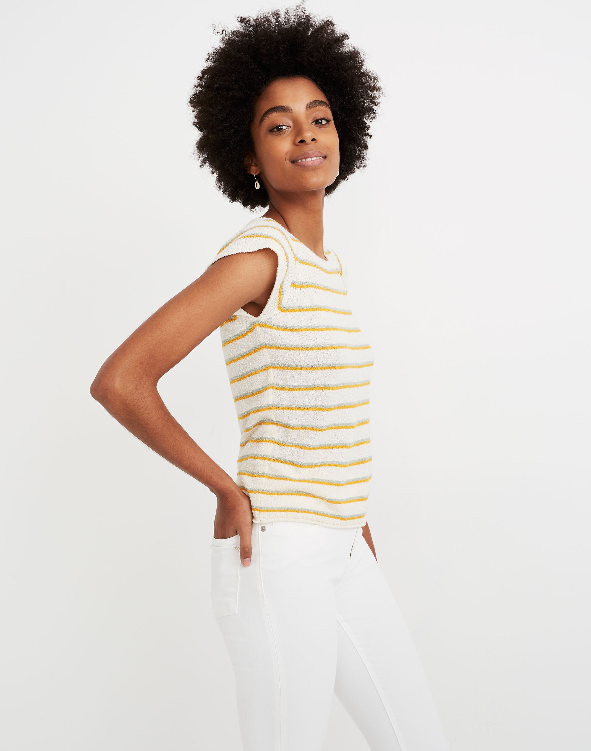 Marin Sweater Tee in Smallwood Stripe