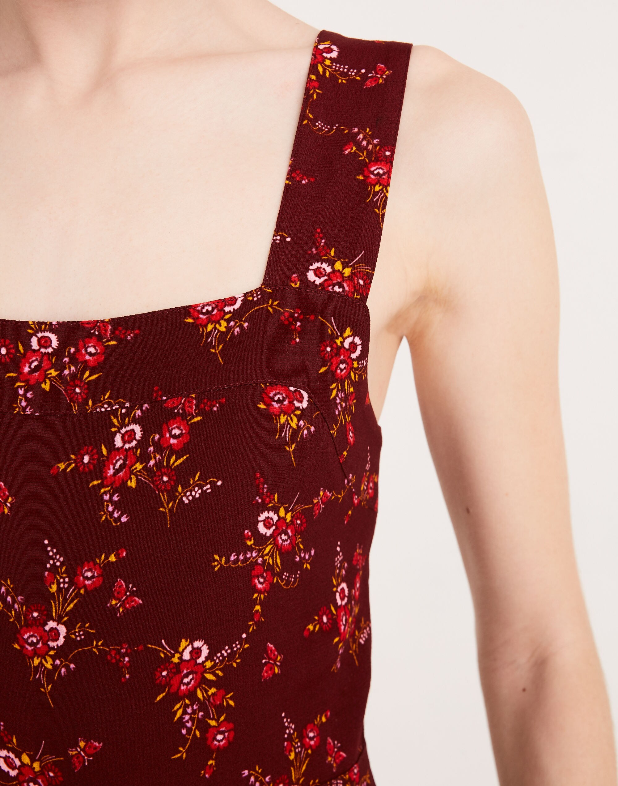 Apron Bow-Back Jumpsuit in Windowbox Floral