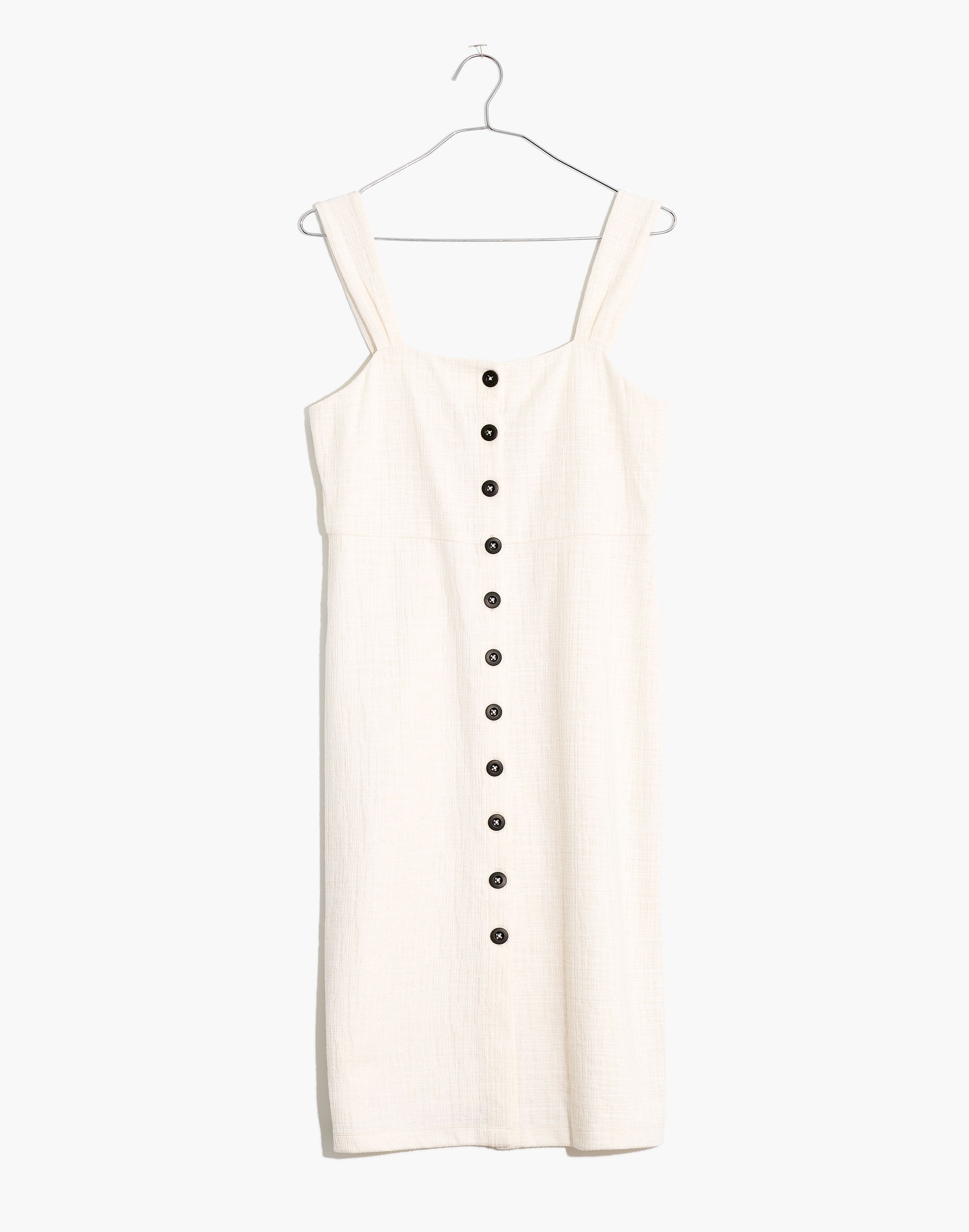 Texture &amp; Thread Button-Front Tank Dress
