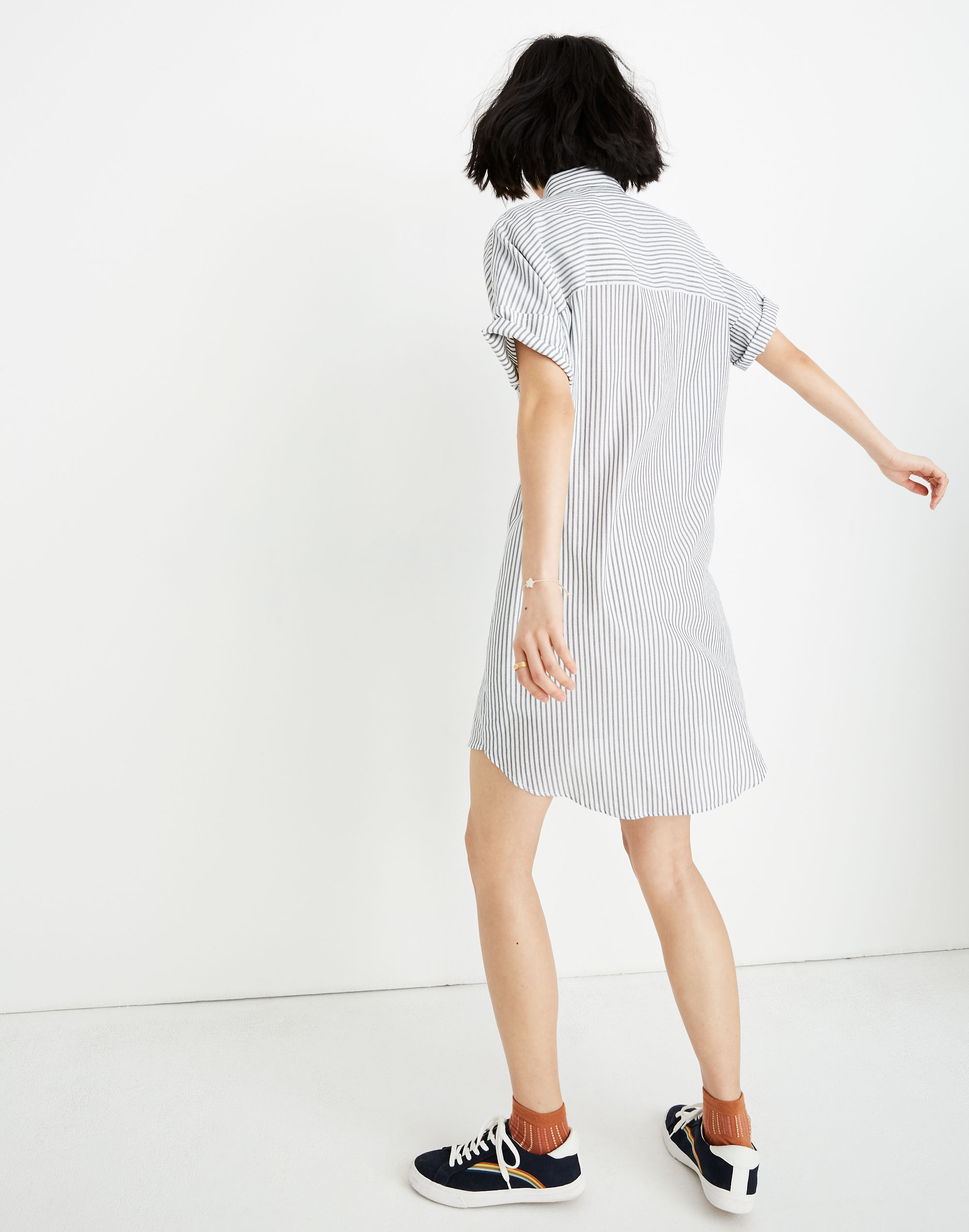 Courier Shirtdress in Stripe