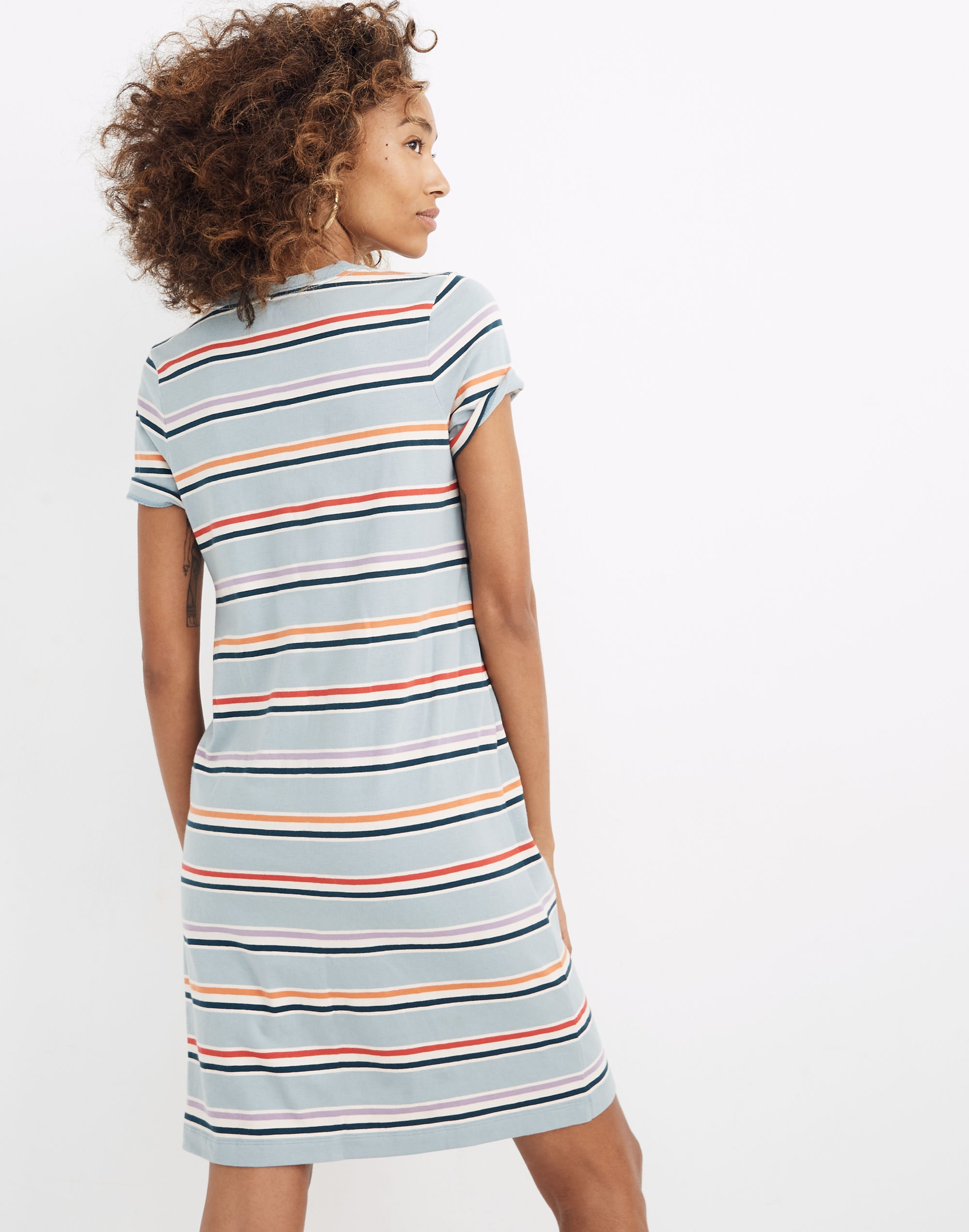 Tee Dress in Alchester Stripe
