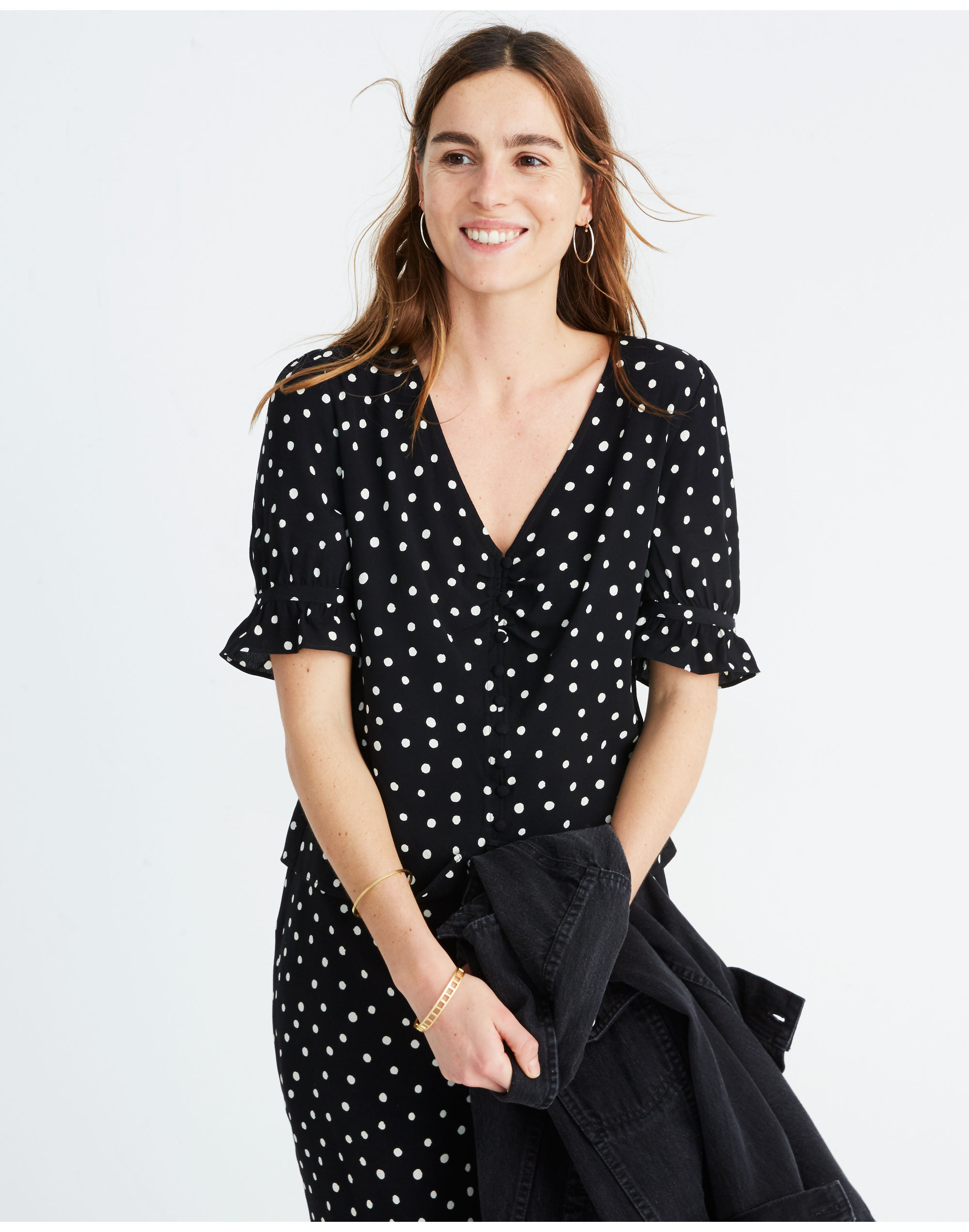 Daylight Top in Painted Dots