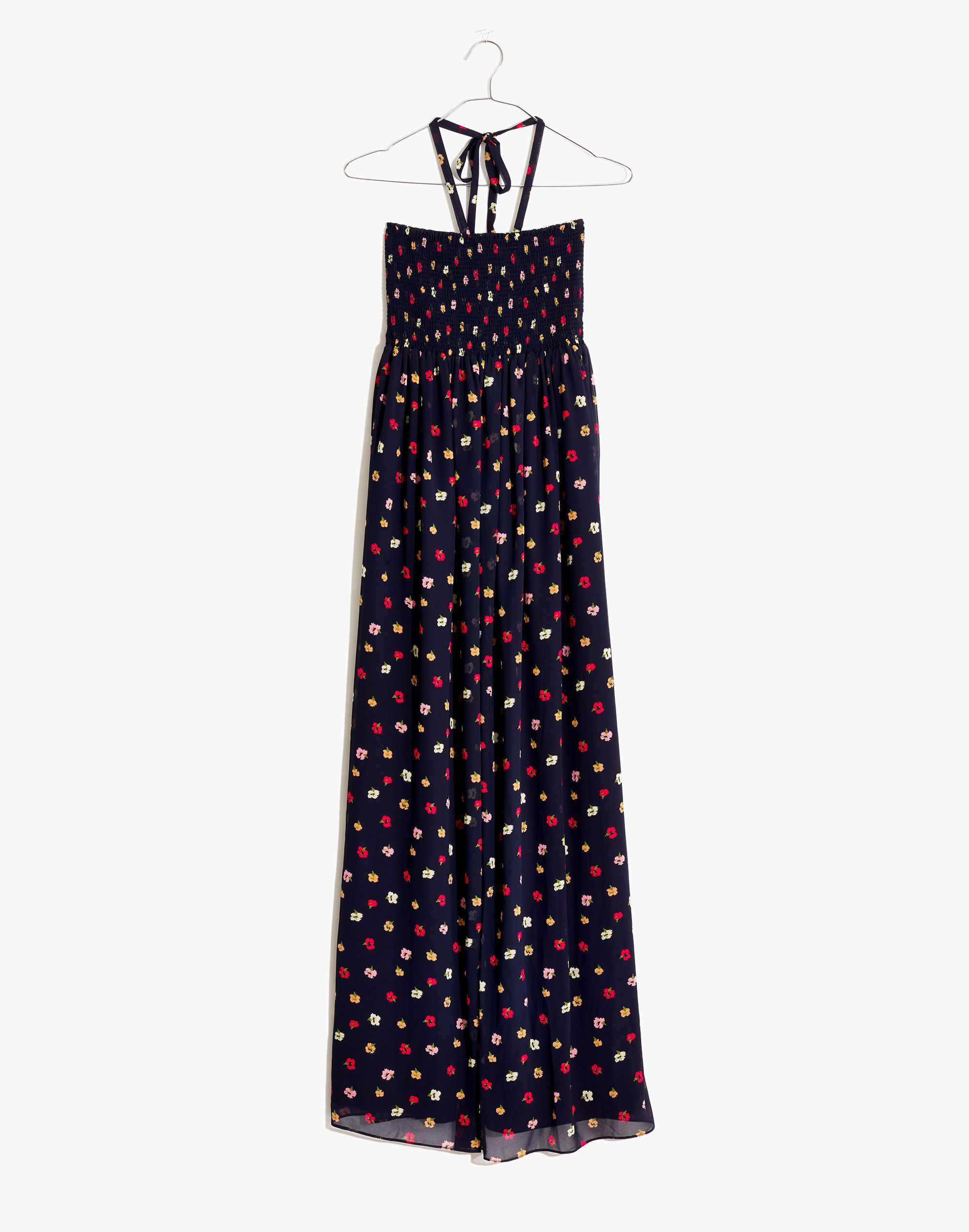 Halter Smocked Maxi Dress