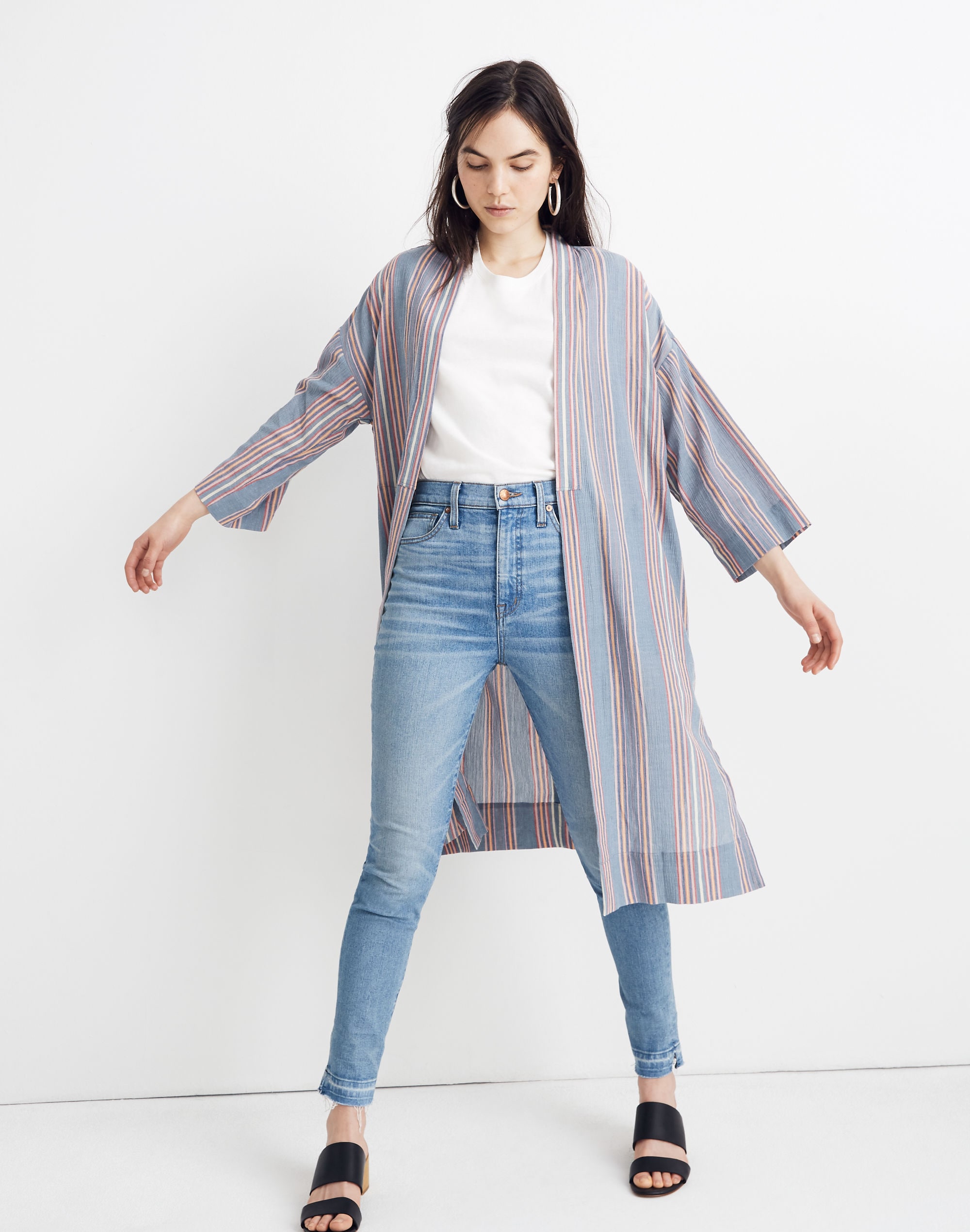 Robe Jacket in Stripe