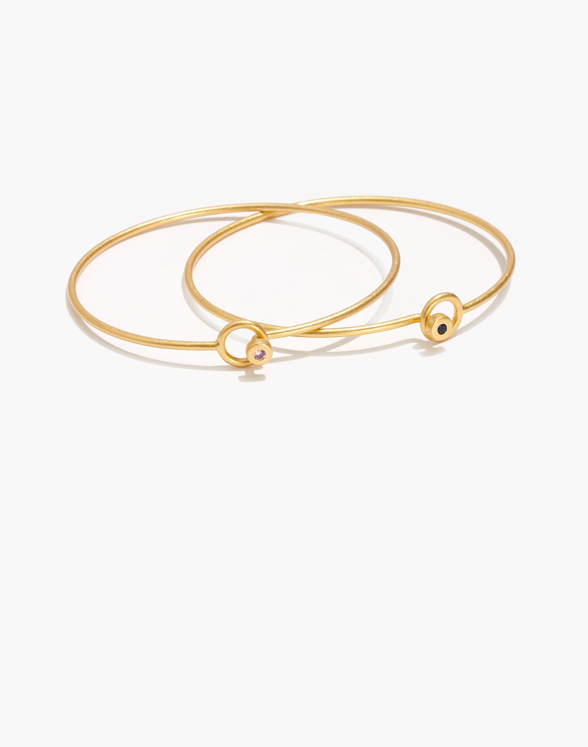 Delicate Crystal Bangle Bracelet Set