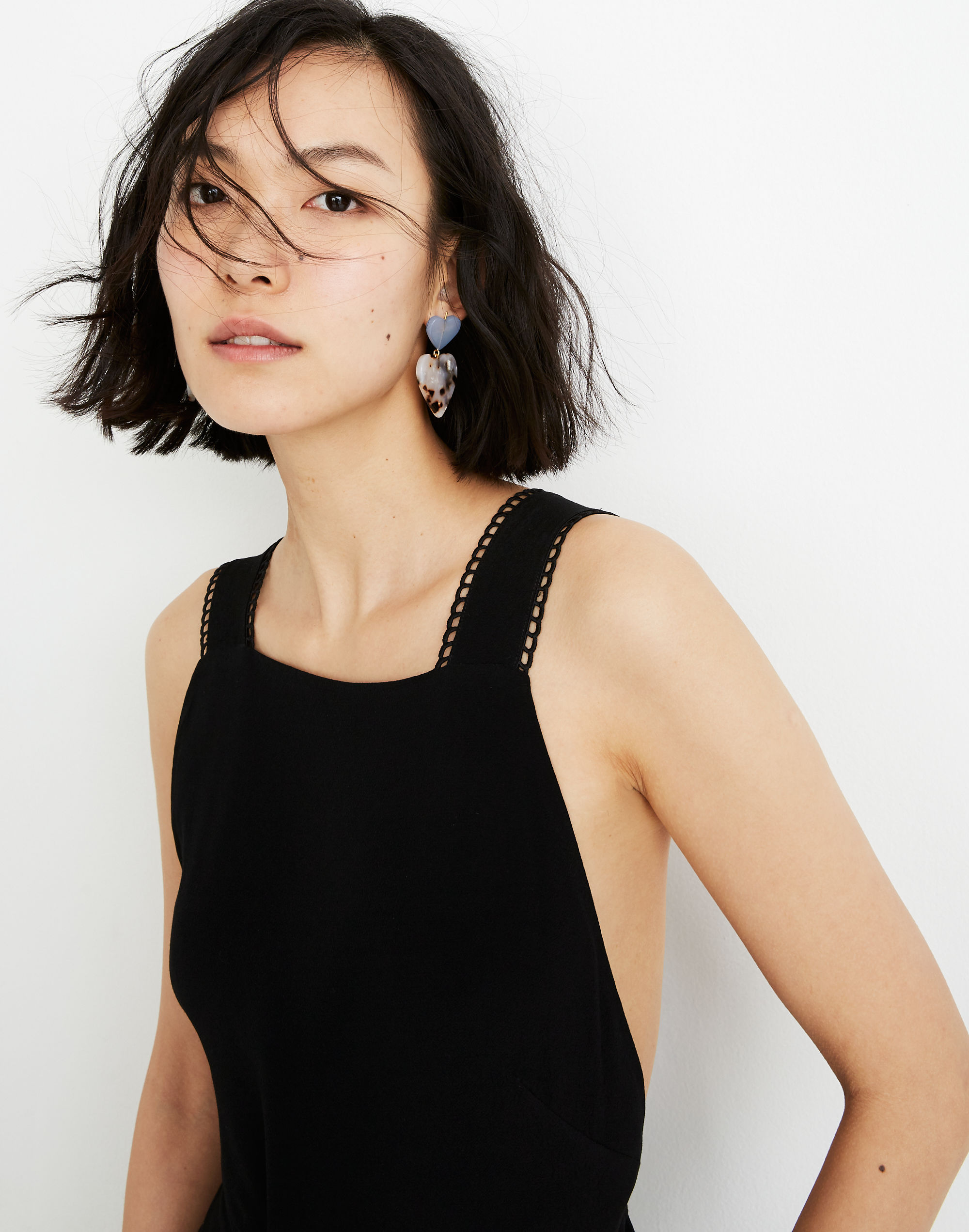 Petite Crisscross Open-Back Jumpsuit