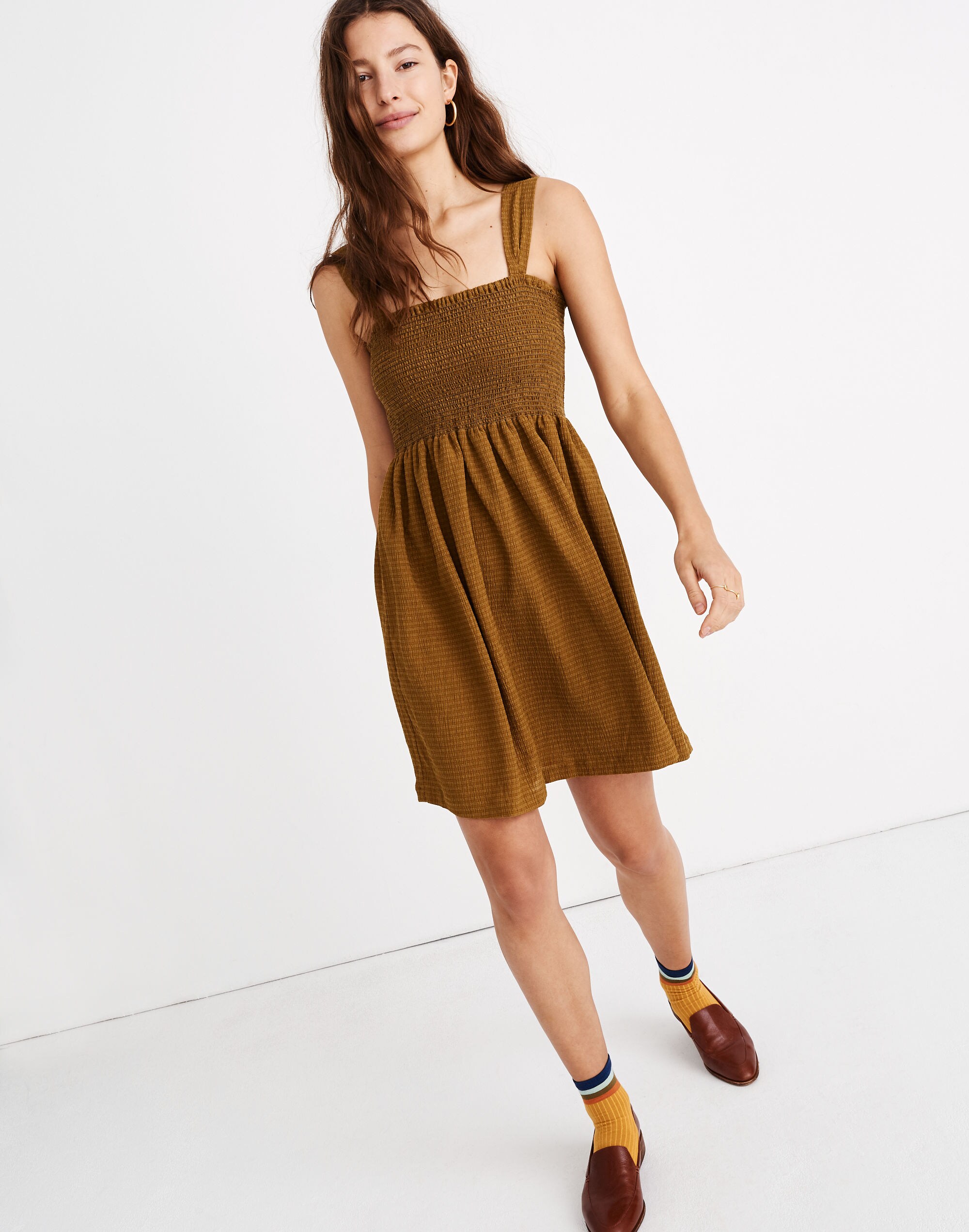 texture &amp; thread smocked dress