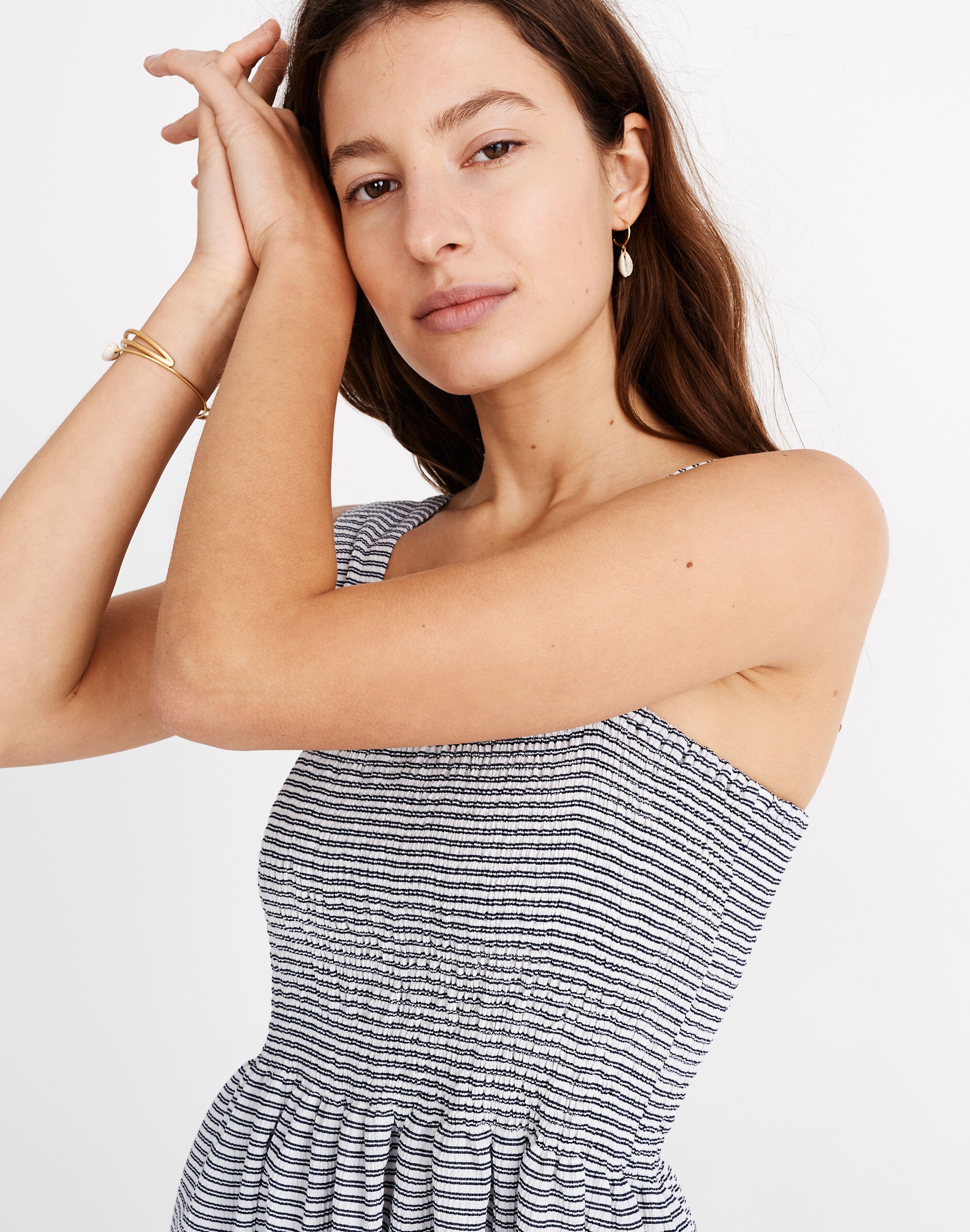 Texture &amp; Thread Smocked Dress in Stripe