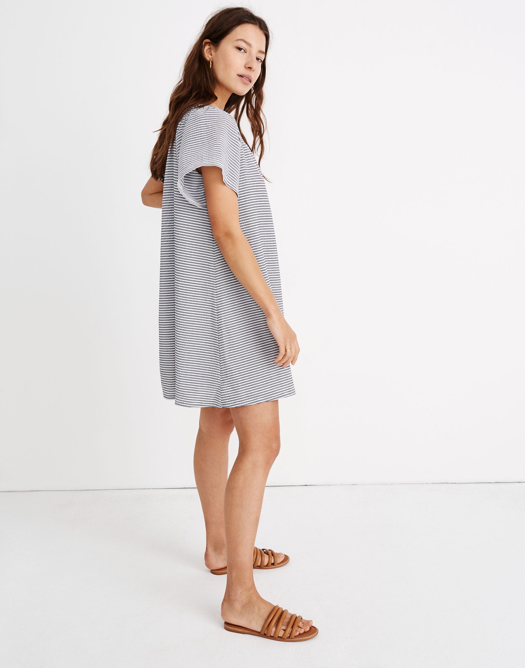 Texture &amp; Thread Square-Neck Smocked Dress