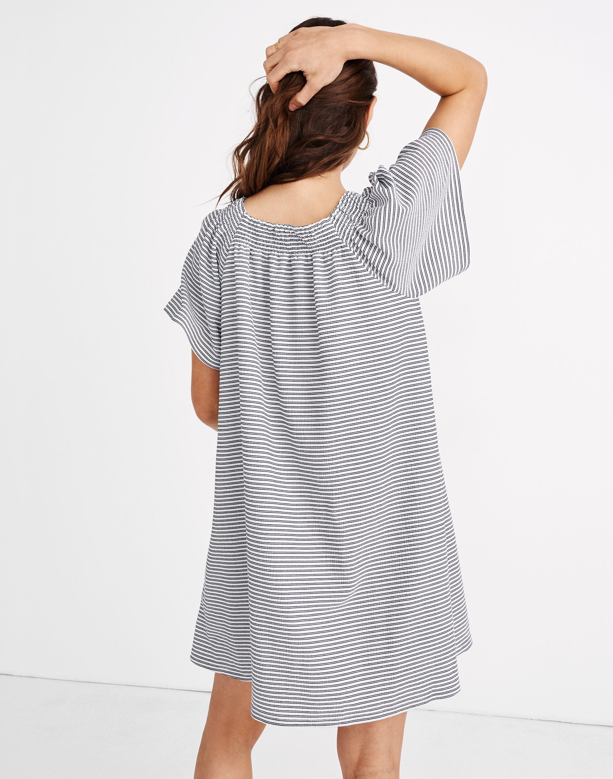 Texture &amp; Thread Square-Neck Smocked Dress