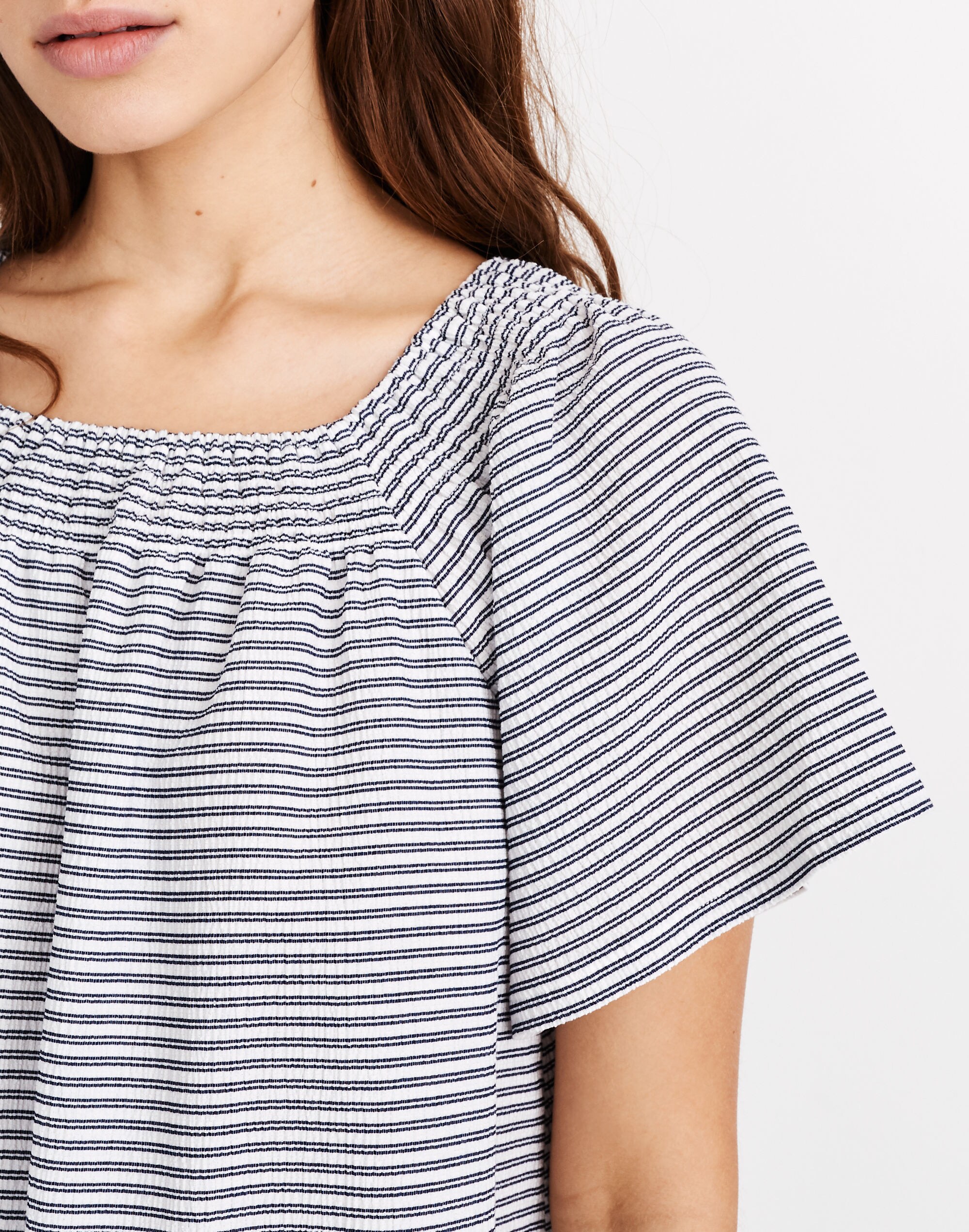 Texture &amp; Thread Square-Neck Smocked Dress