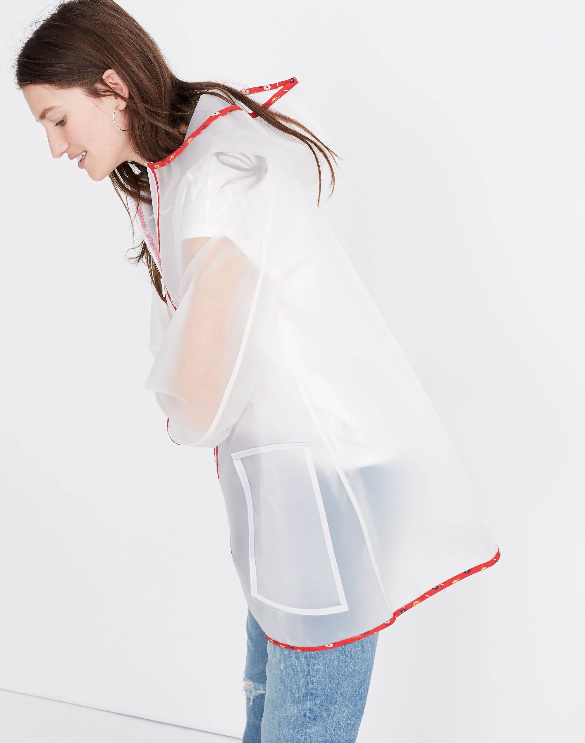 translucent anorak raincoat