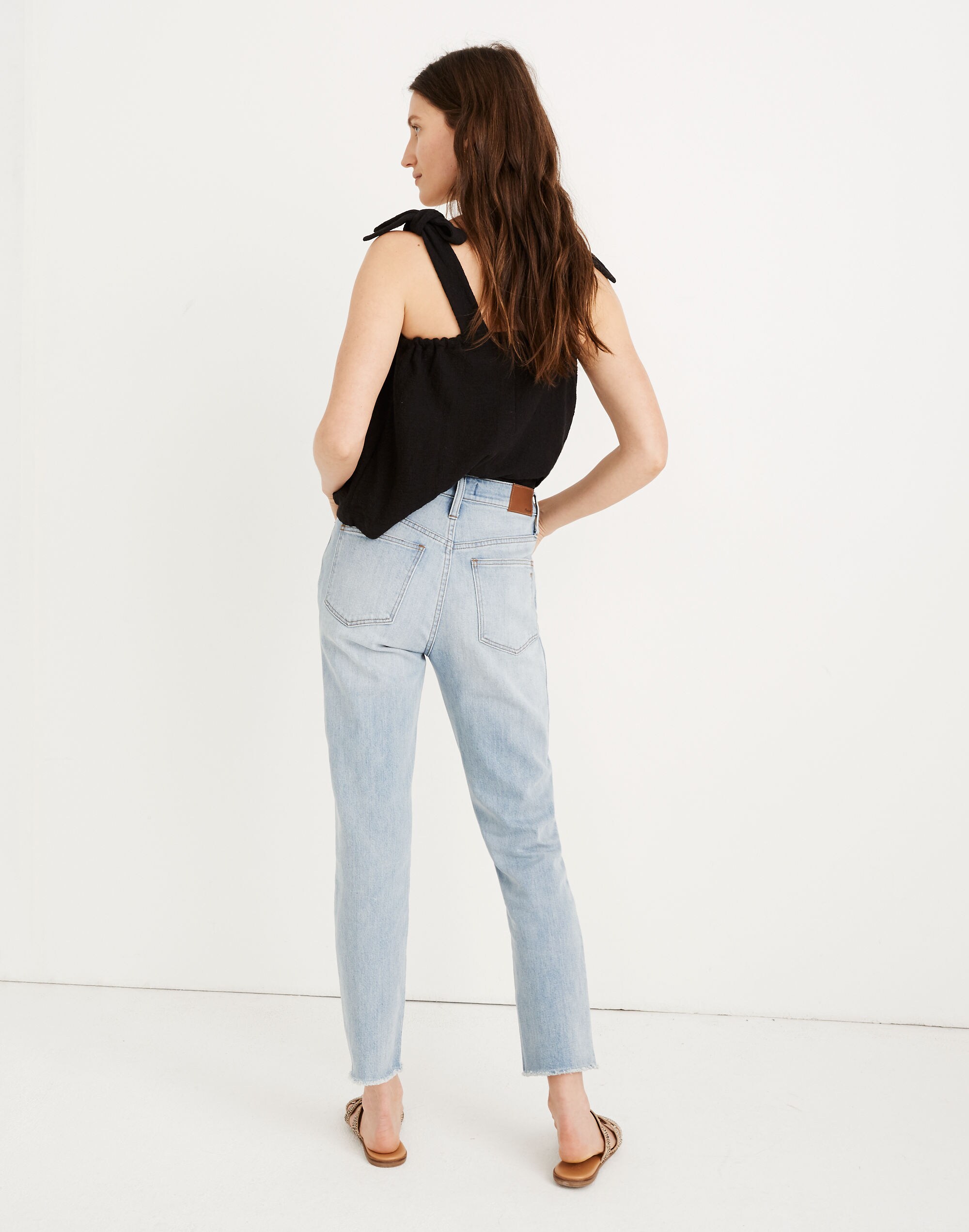 The Petite High-Rise Slim Boyjean in Fitzgerald Wash: Button-Front Edition