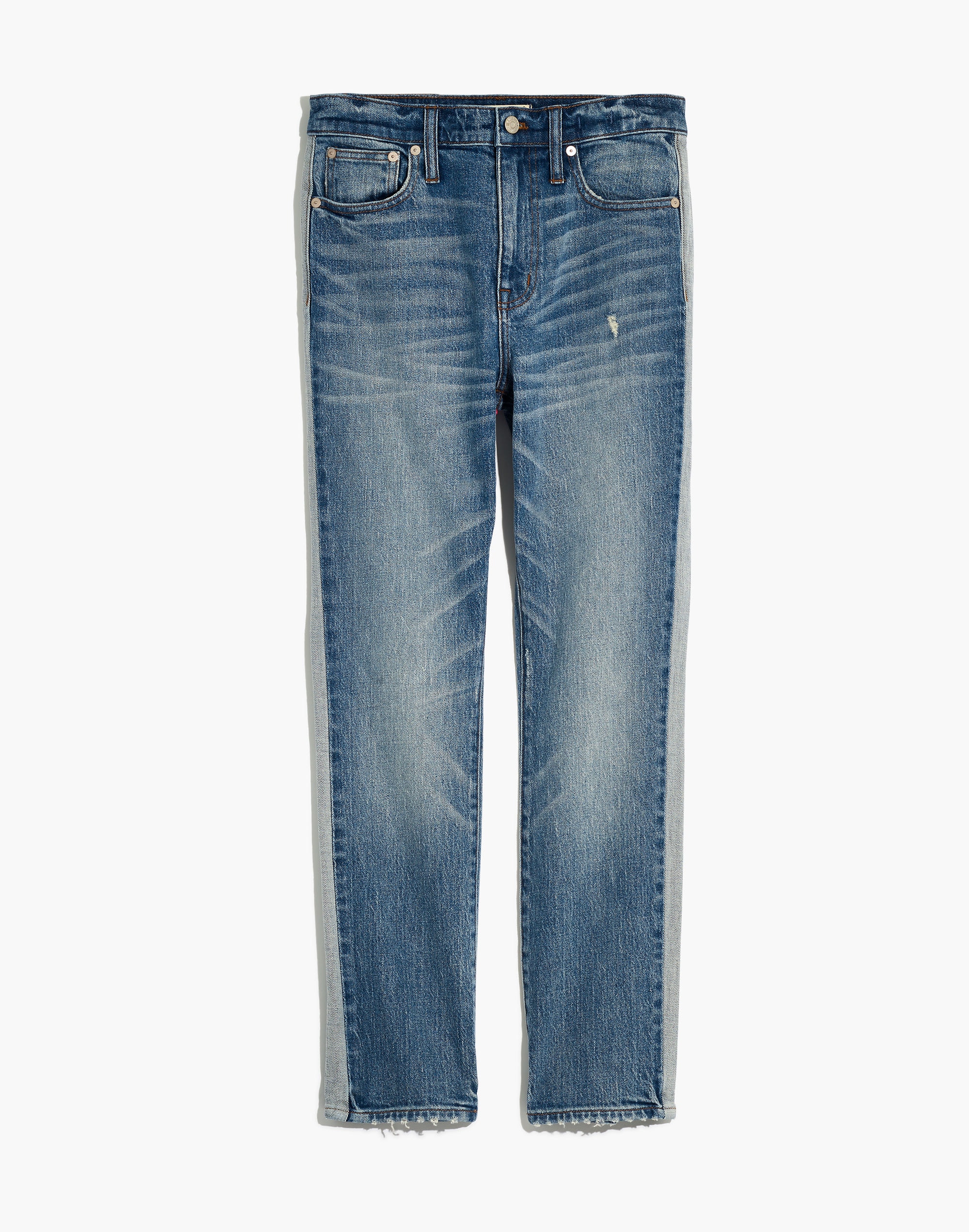 The High-Rise Slim Boyjean in Wexford Wash: Tuxedo Stripe Edition