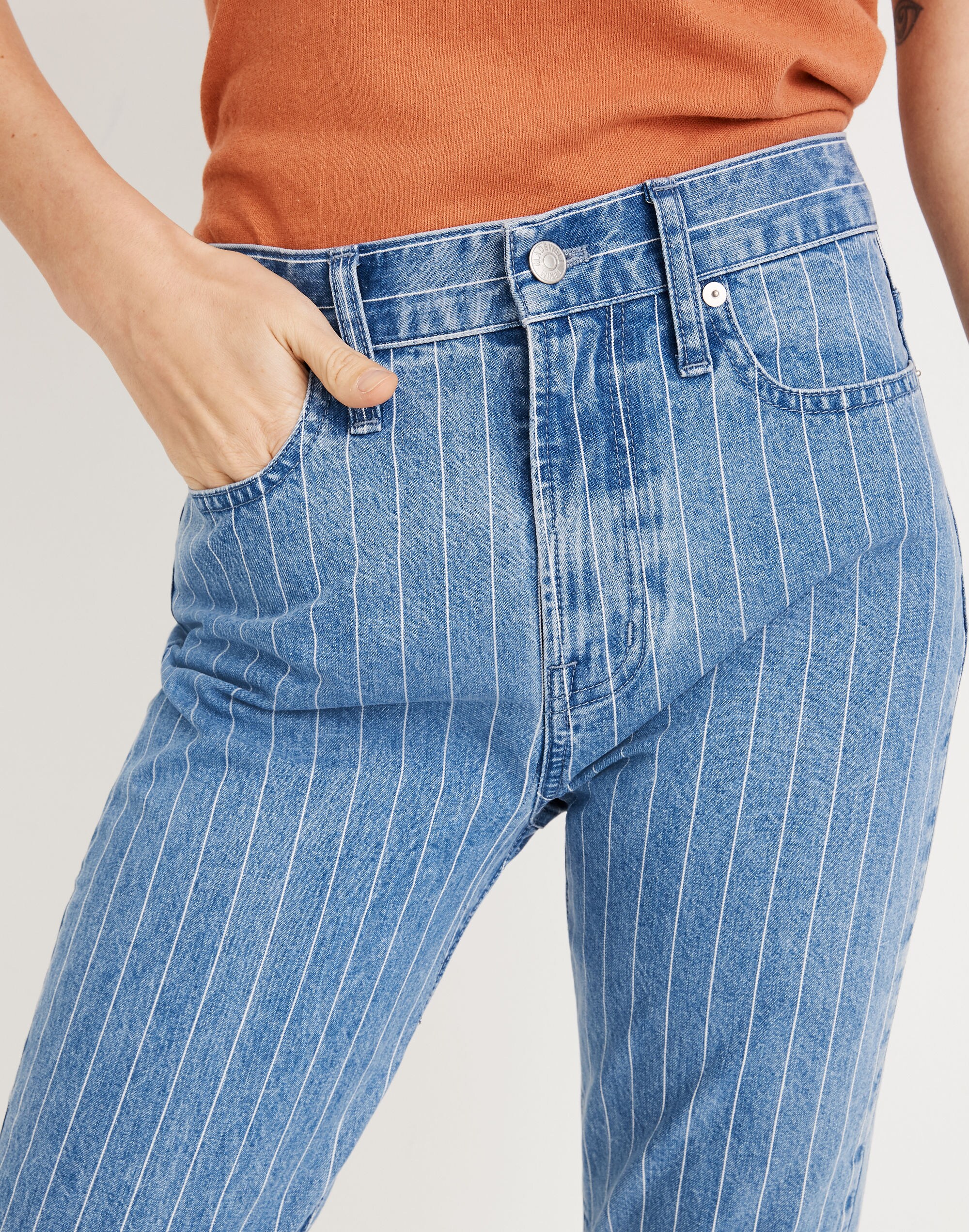 The Petite Perfect Vintage Jean: Pinstripe Edition