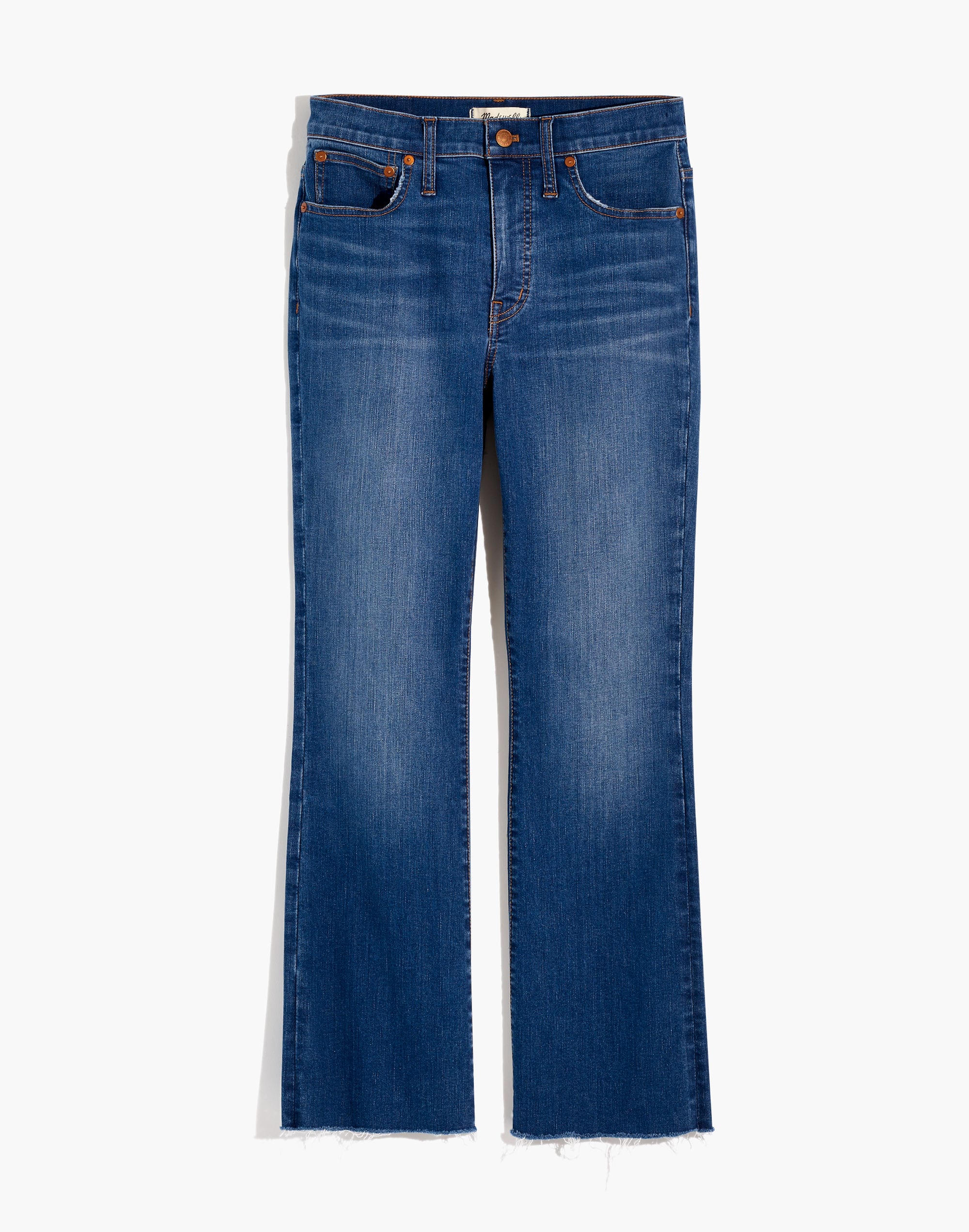 Petite Cali Demi-Boot Jeans in Preston Wash: Raw-Hem Edition