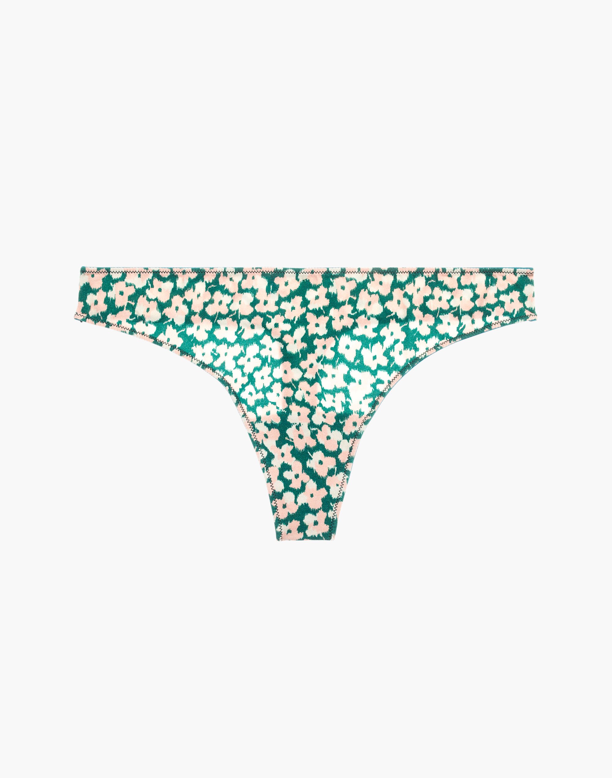 Cotton-Modal&reg; Thong in Morning Posies