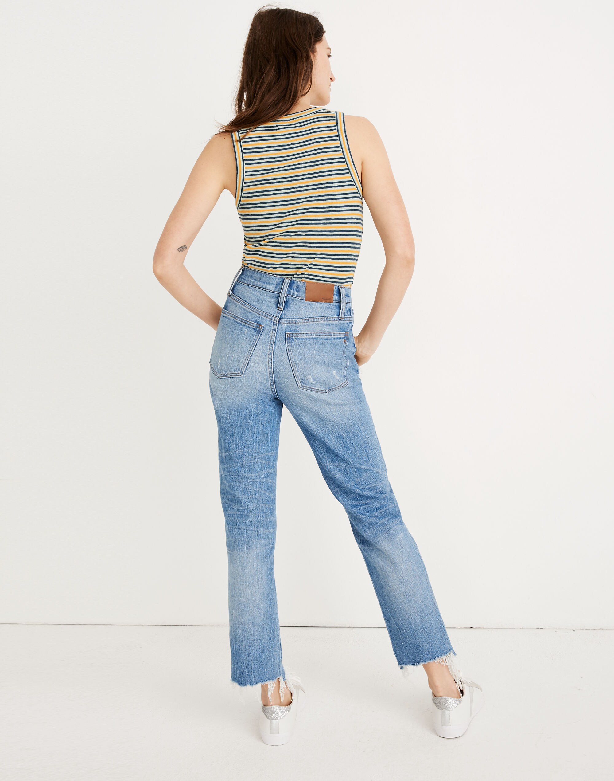 Petite Classic Straight Jeans in Corrie Wash: Step-Hem Edition