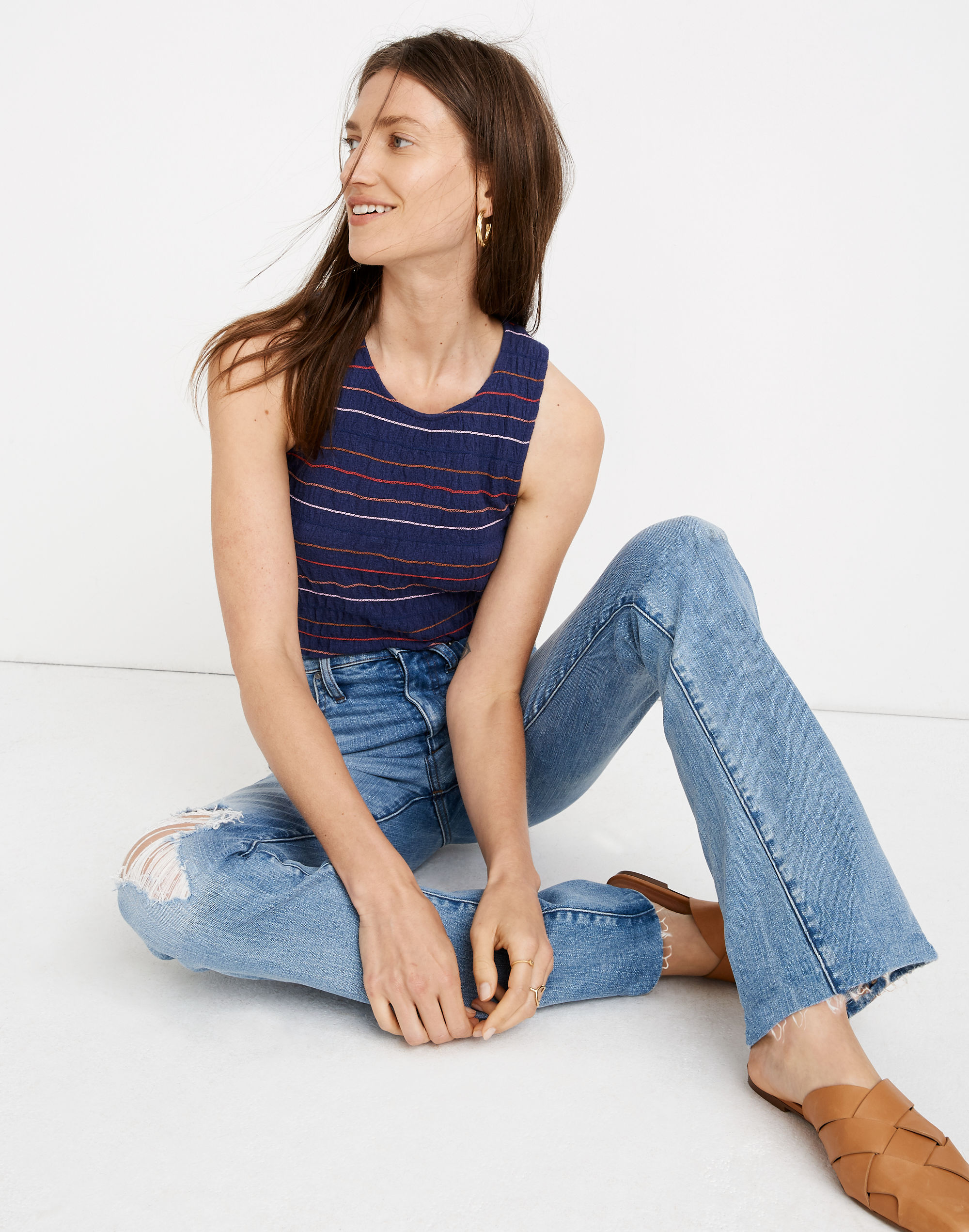 Skinny Flare Jeans in Martie Wash