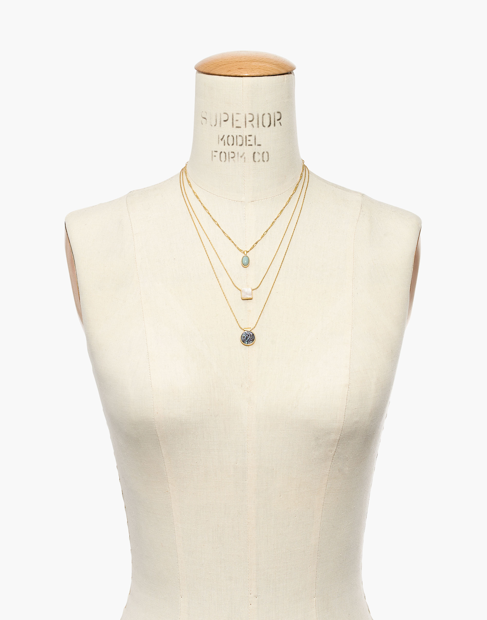 Geo-Stone Necklace Set