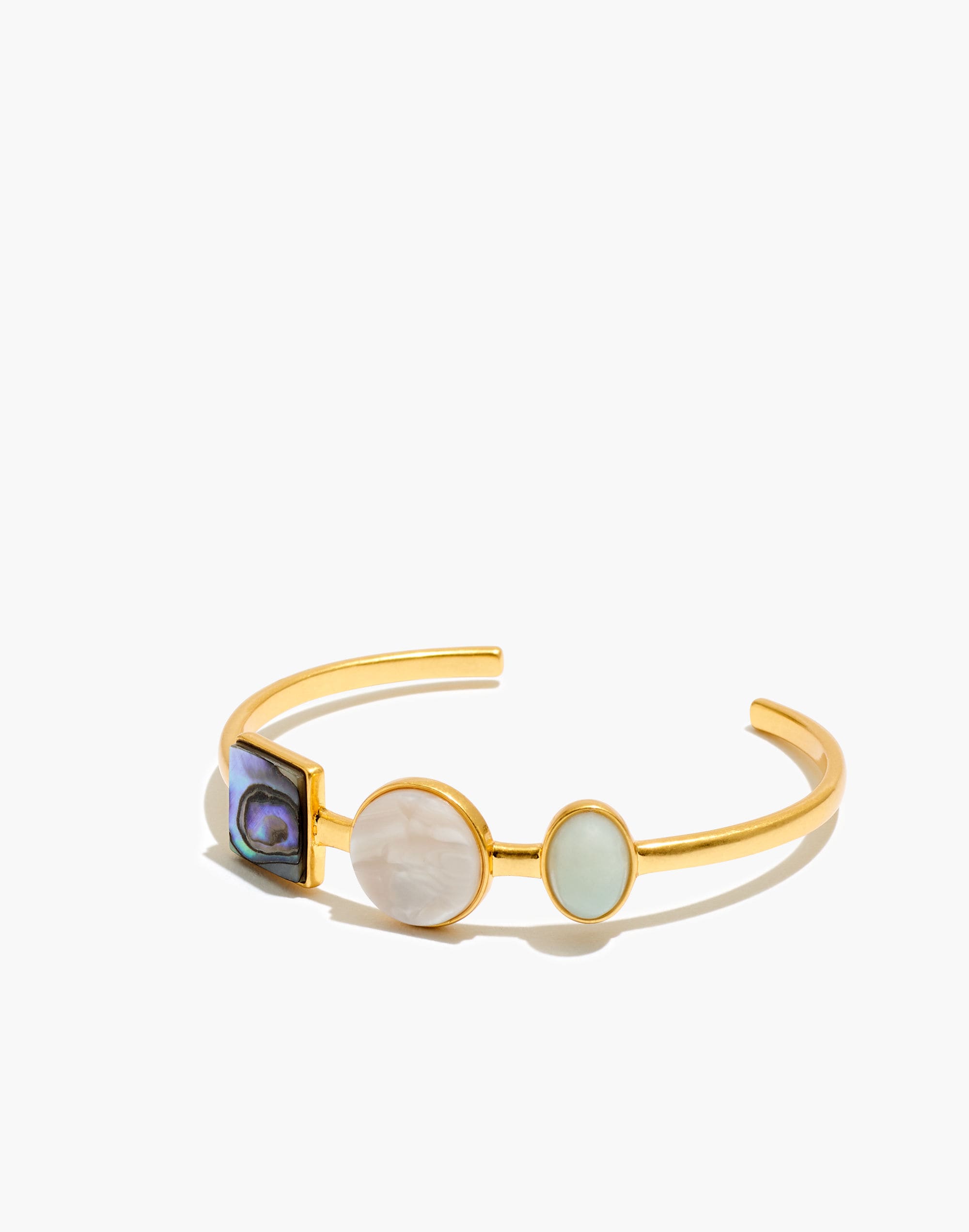 Geo-Stone Cuff Bracelet