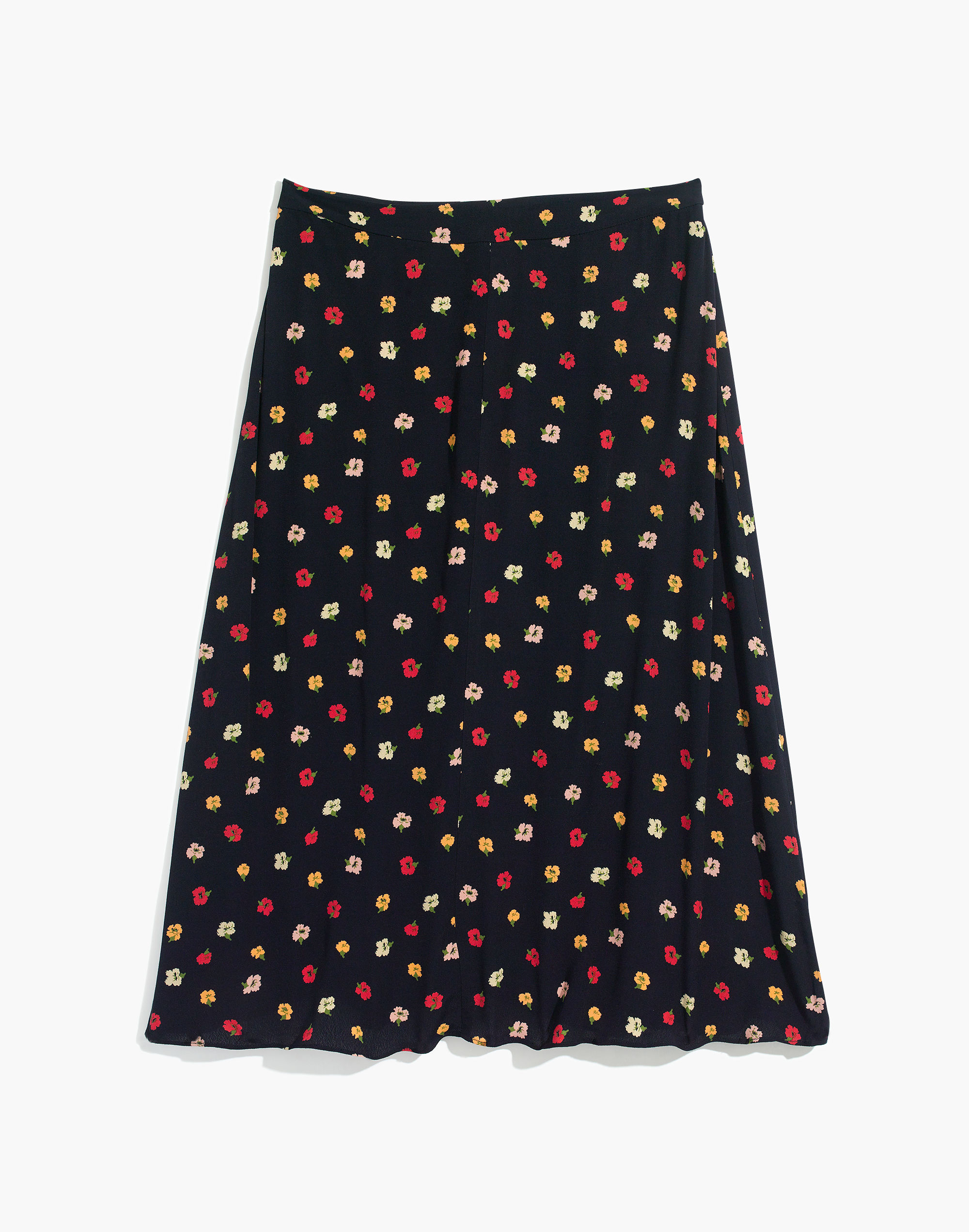 A-Line Midi Skirt in Confetti Floral