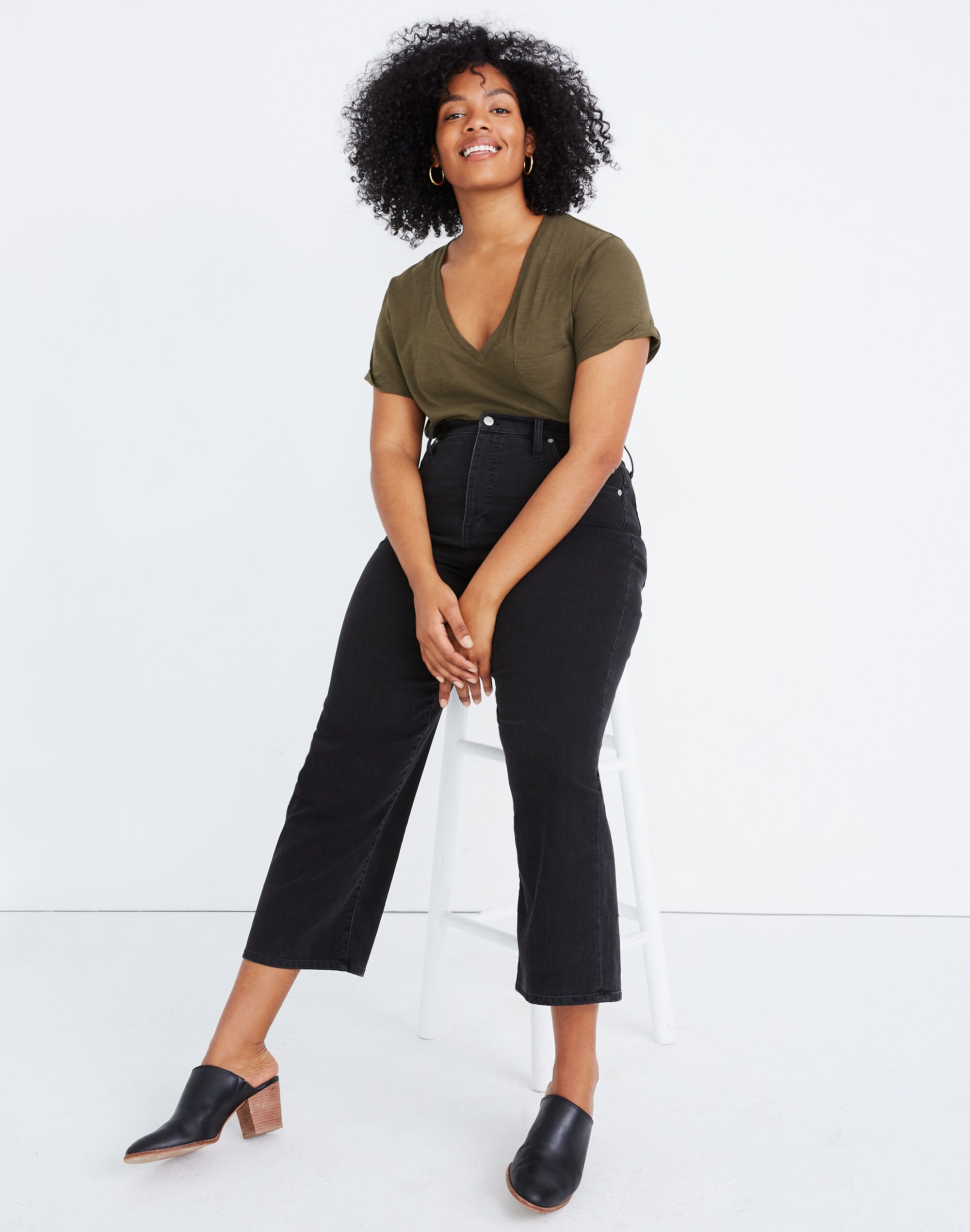 Slim Wide-Leg Jeans in Lunar Wash