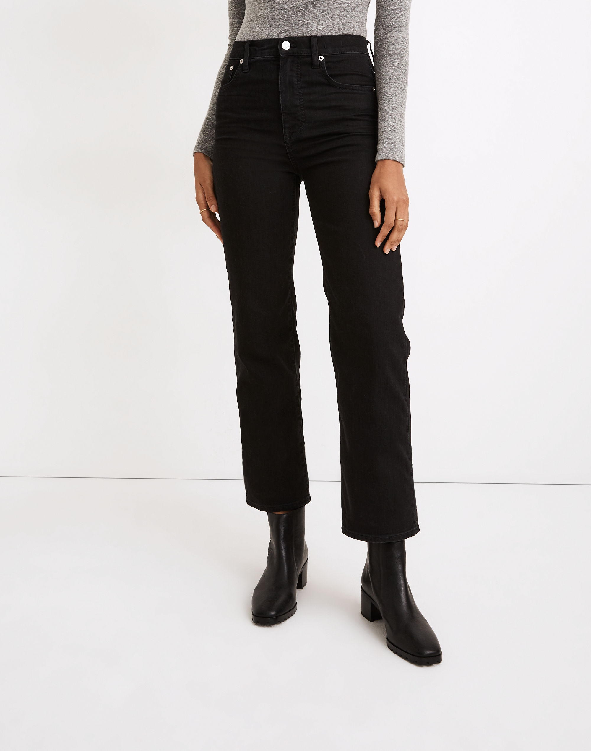 Tall Slim Wide-Leg Jeans in Lunar Wash