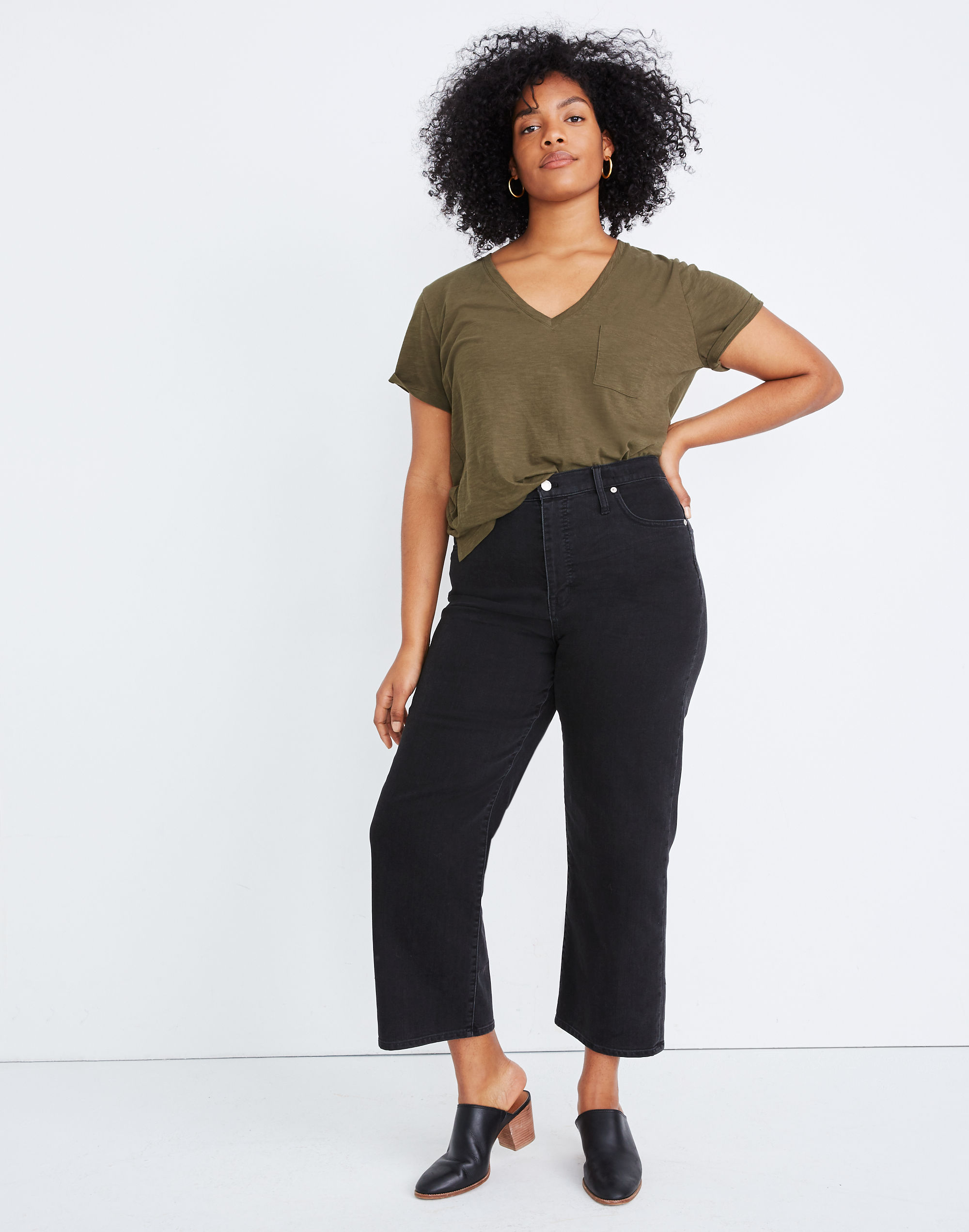 Slim Wide-Leg Jeans in Lunar Wash