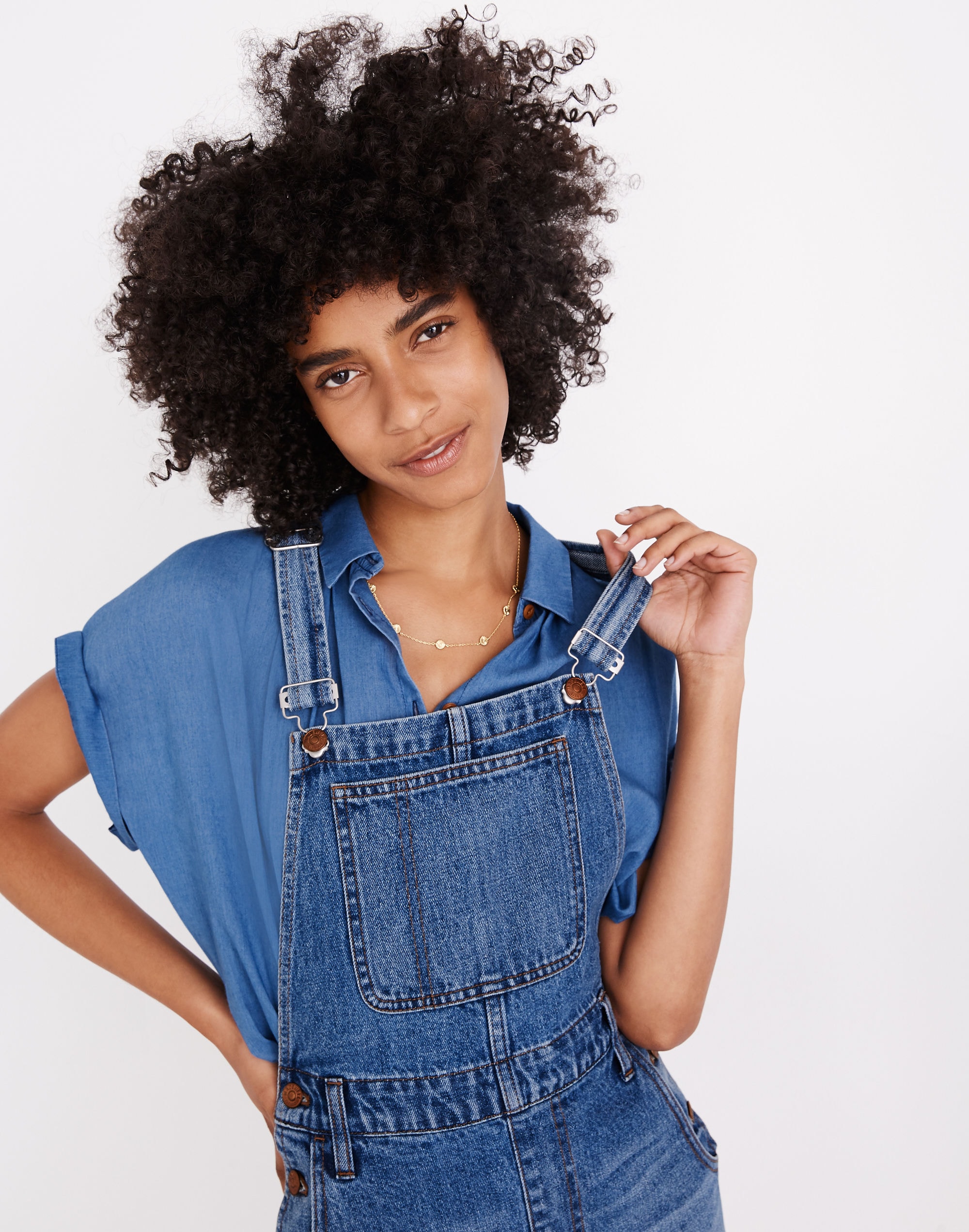 Denim Overall Dress