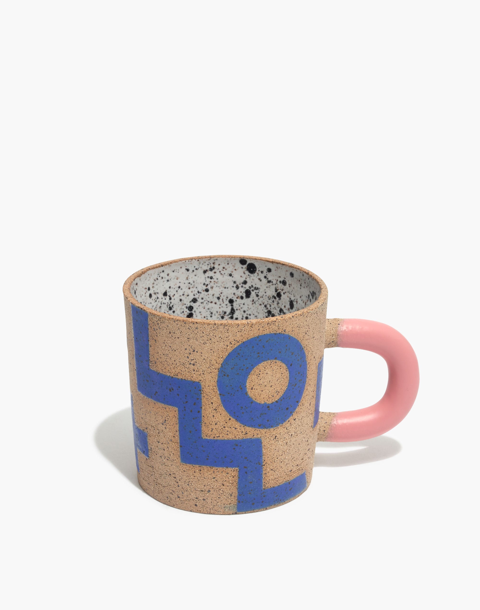 Recreation Center Ceramic Blue Doodle Mug