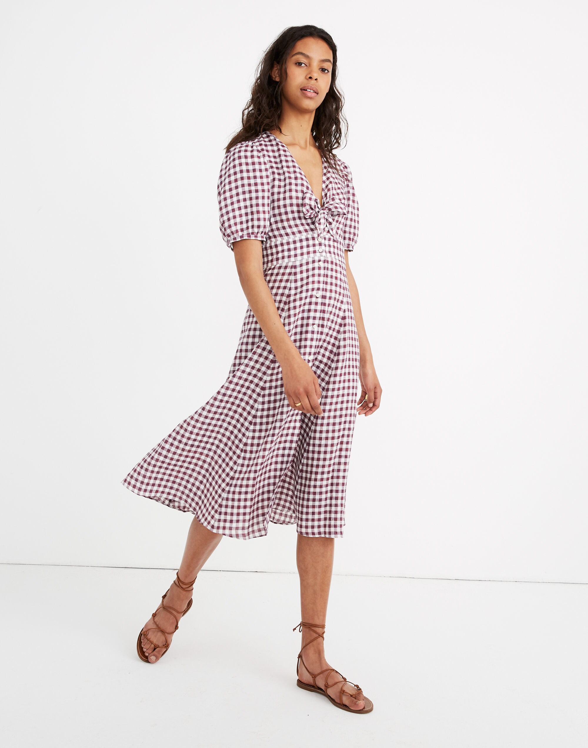 Sessùn&trade; Linen Juliet Midi Dress