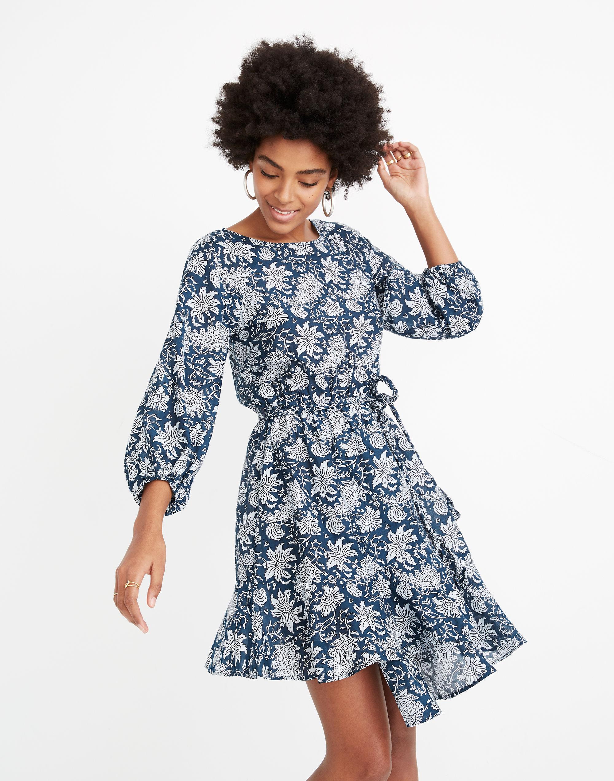 Apiece Apart&trade; Sabine Floral Mini Dress