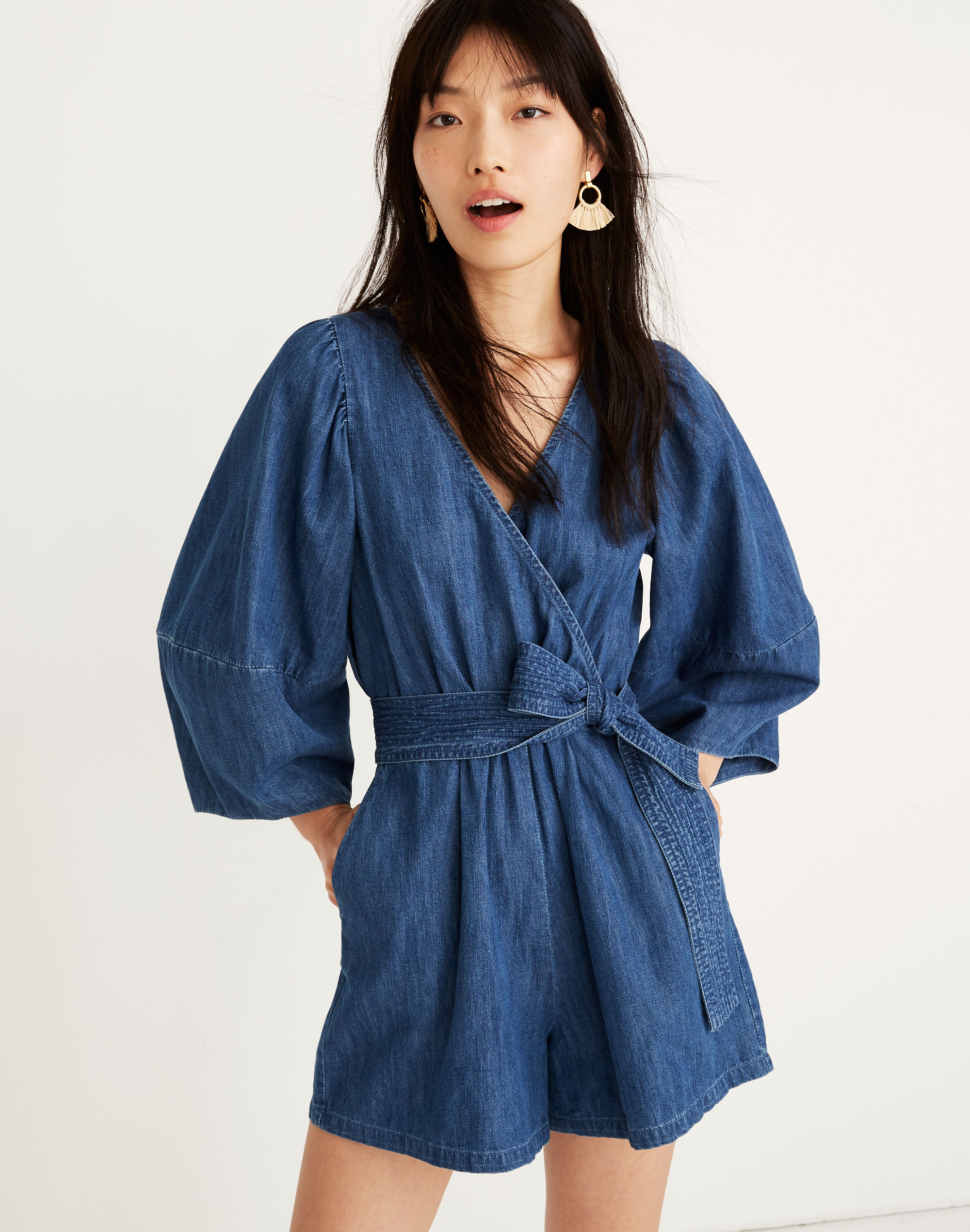Apiece Apart&trade; Mariol Denim Romper